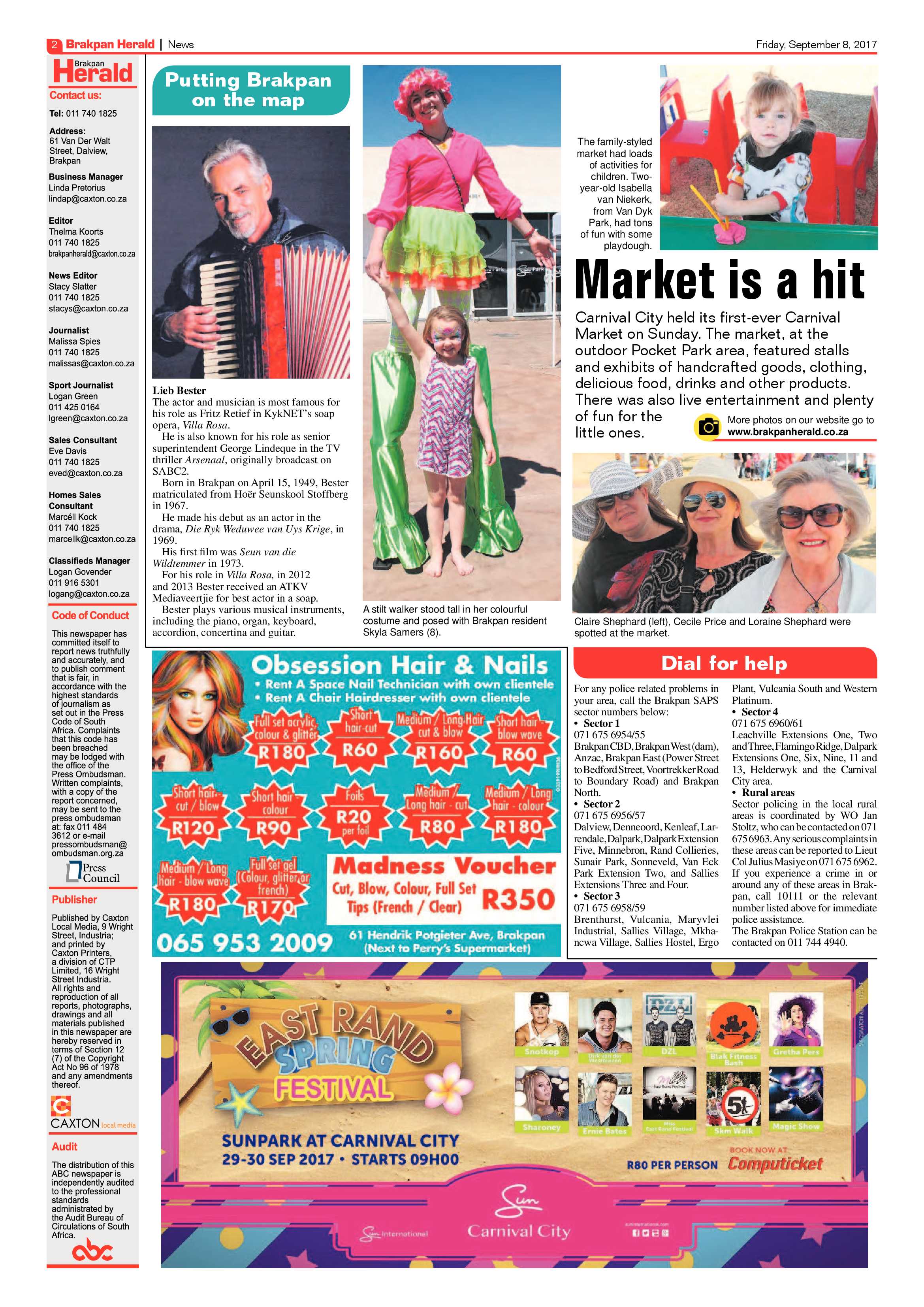 Brakpan Herald 08 September 2017 page 2