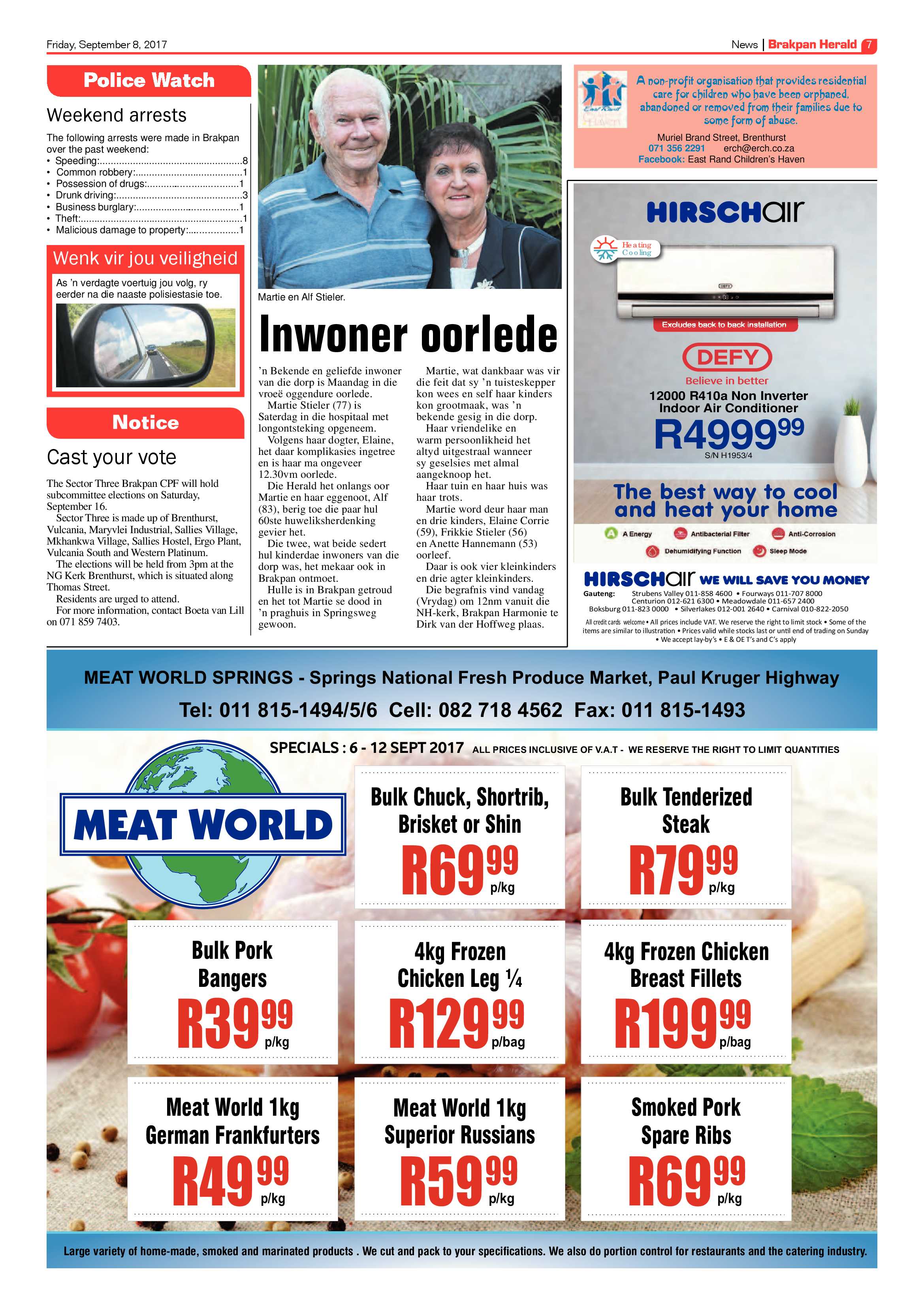 Brakpan Herald 08 September 2017 page 7