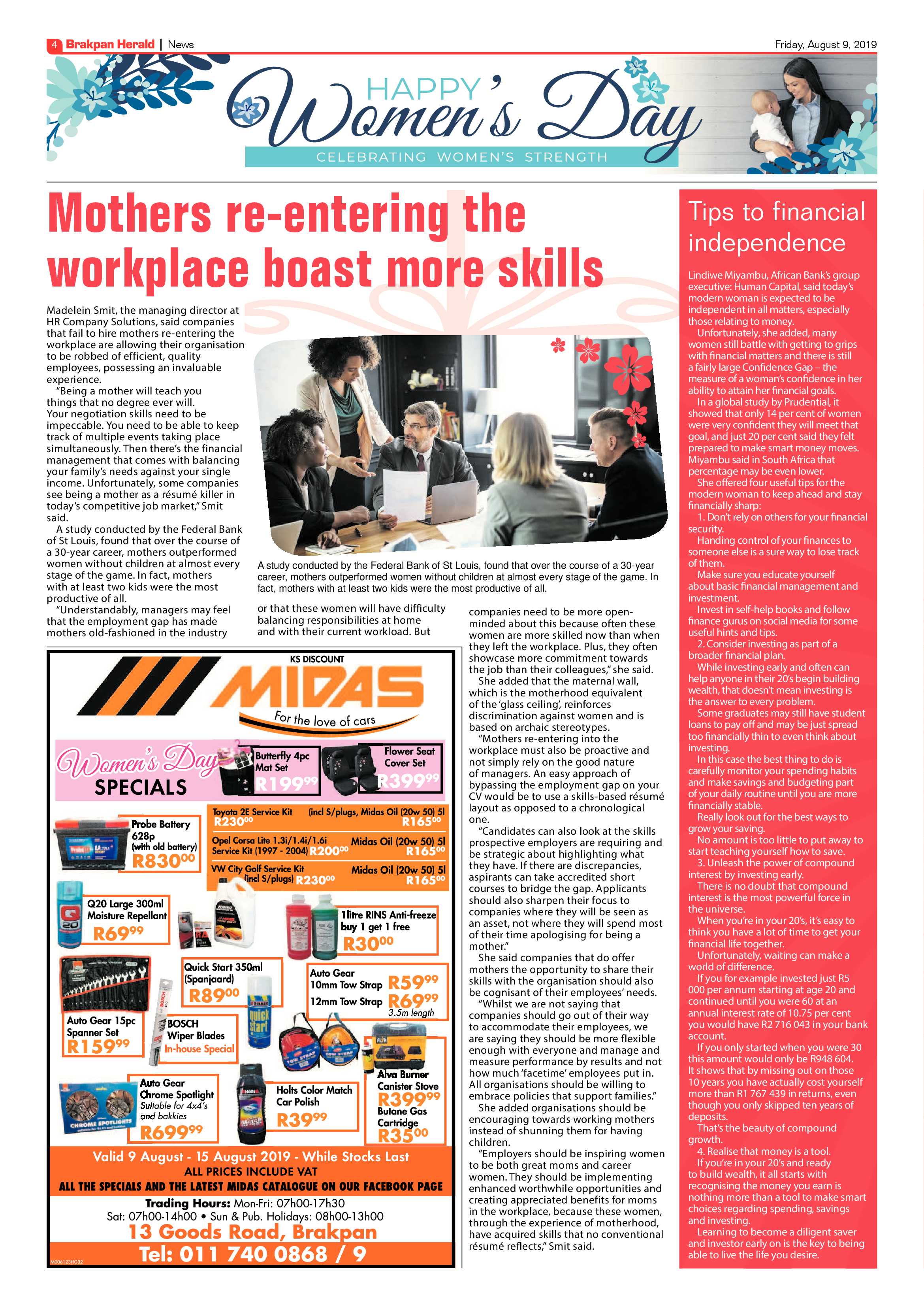 Brakpan Herald 09 August 2019 page 4