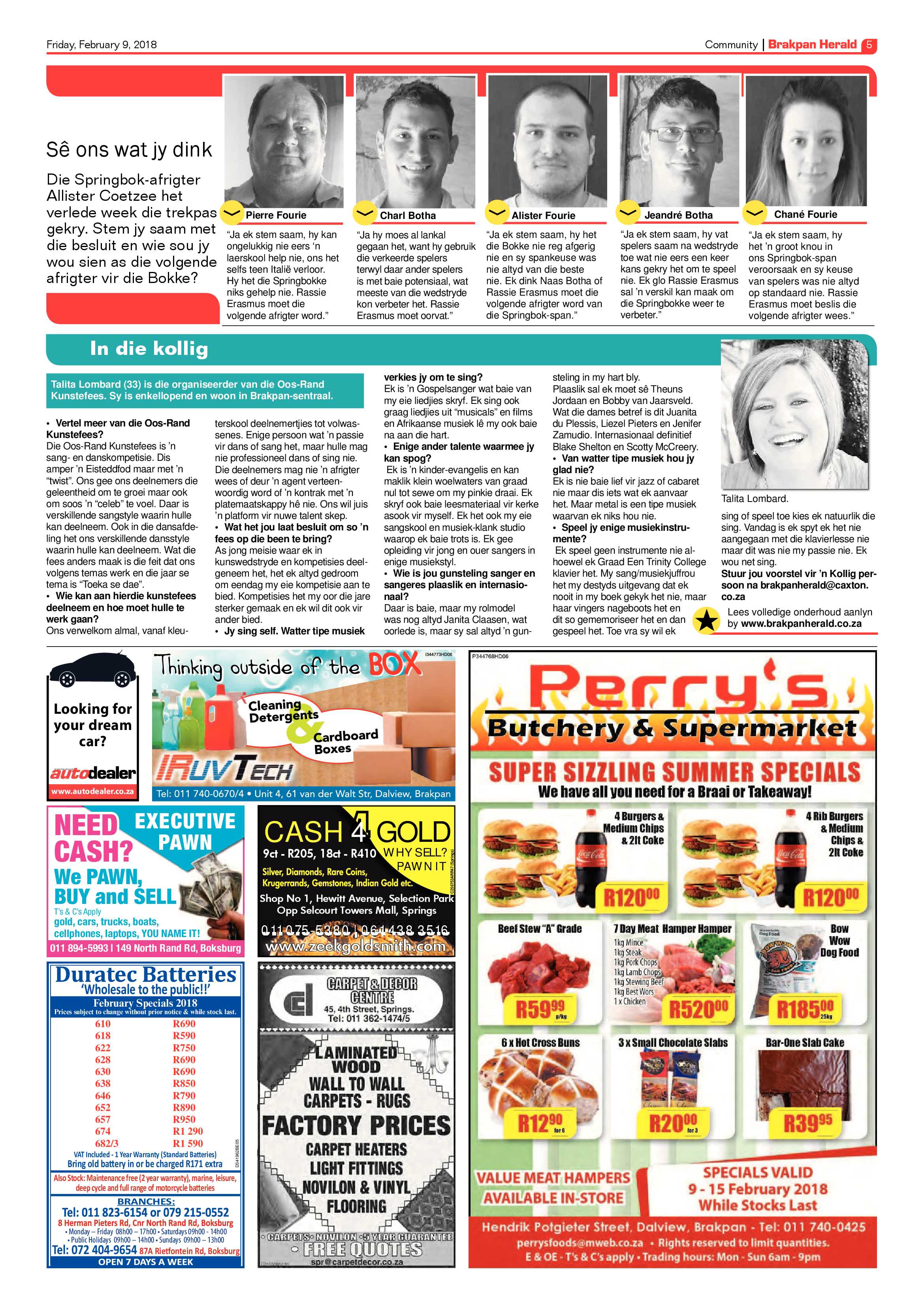 Brakpan Herald 09 February 2018 page 5