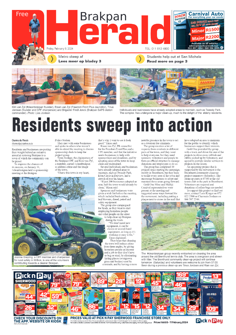 Brakpan Herald 09 February 2024 page 1