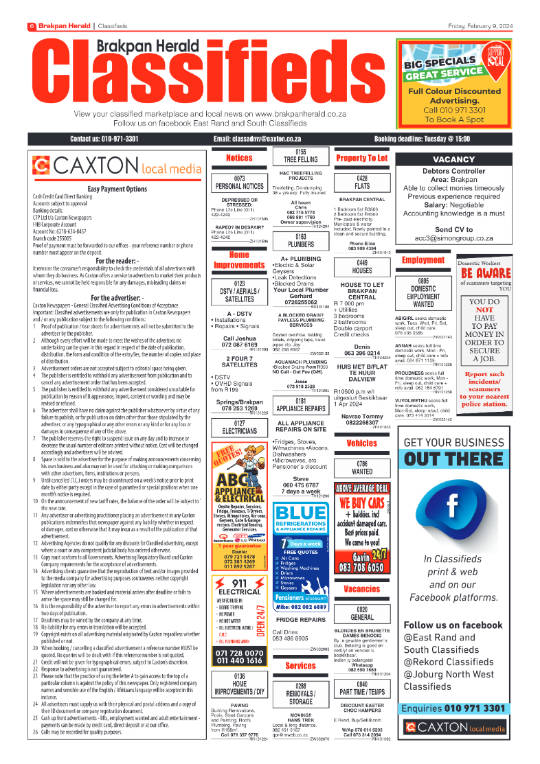 Brakpan Herald 09 February 2024 page 6