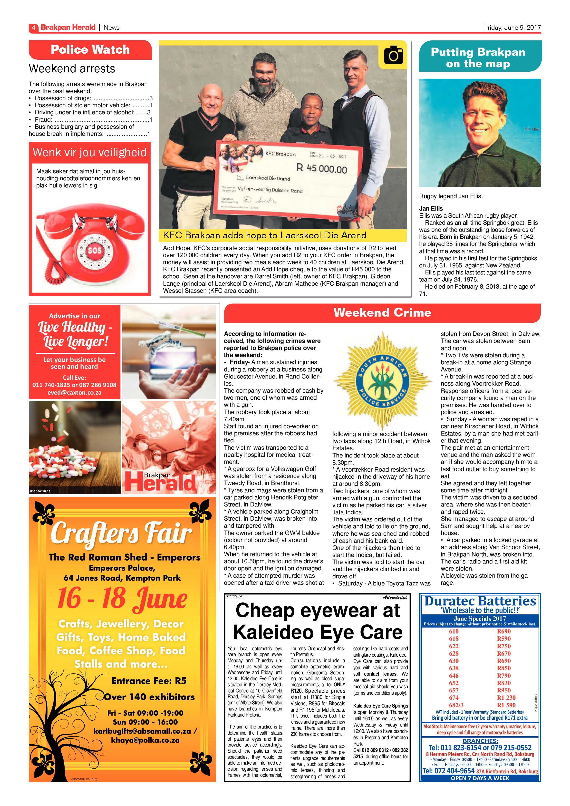 Brakpan Herald 09 June 2017 page 4