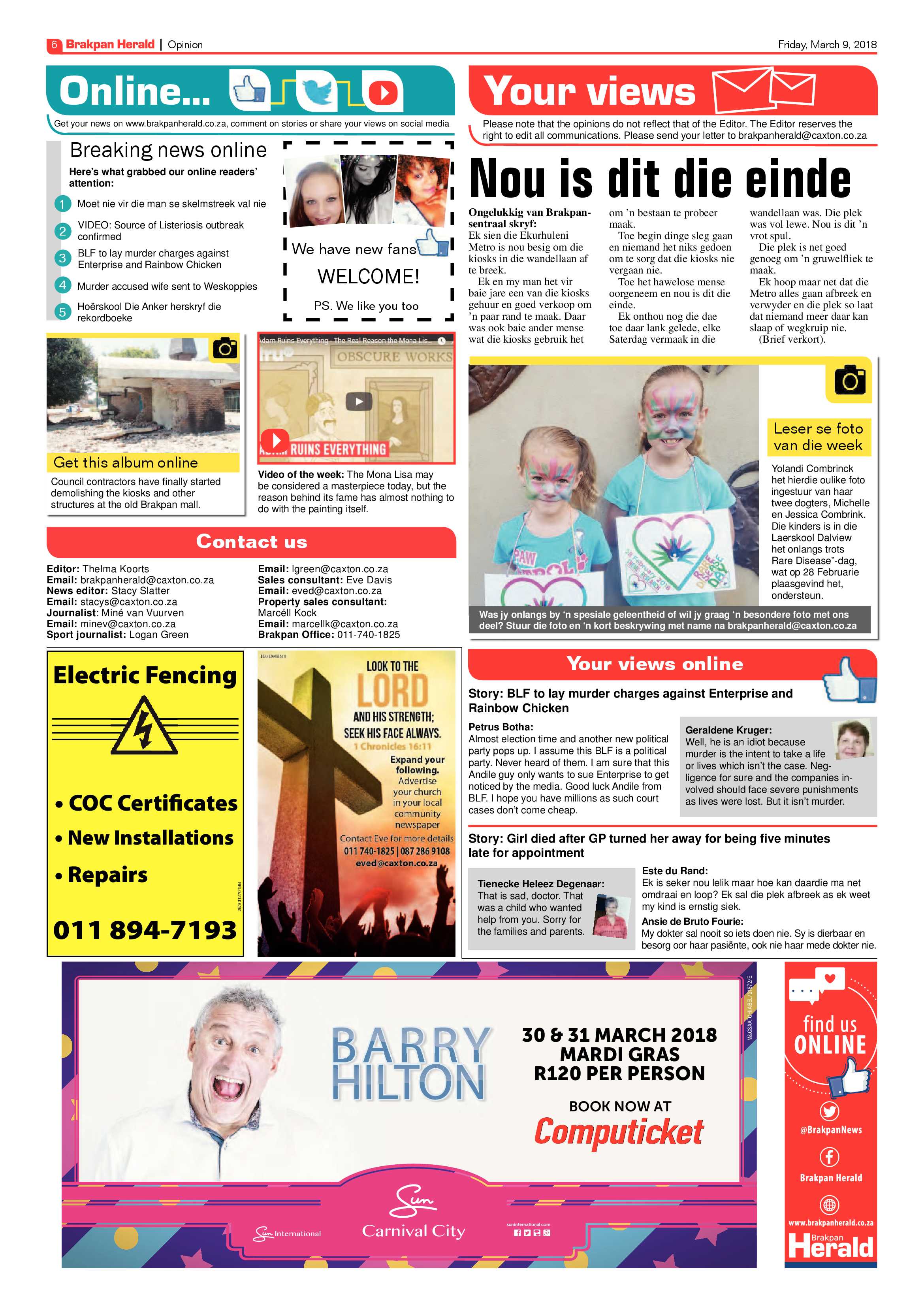 Brakpan Herald 09 March 2018 page 6