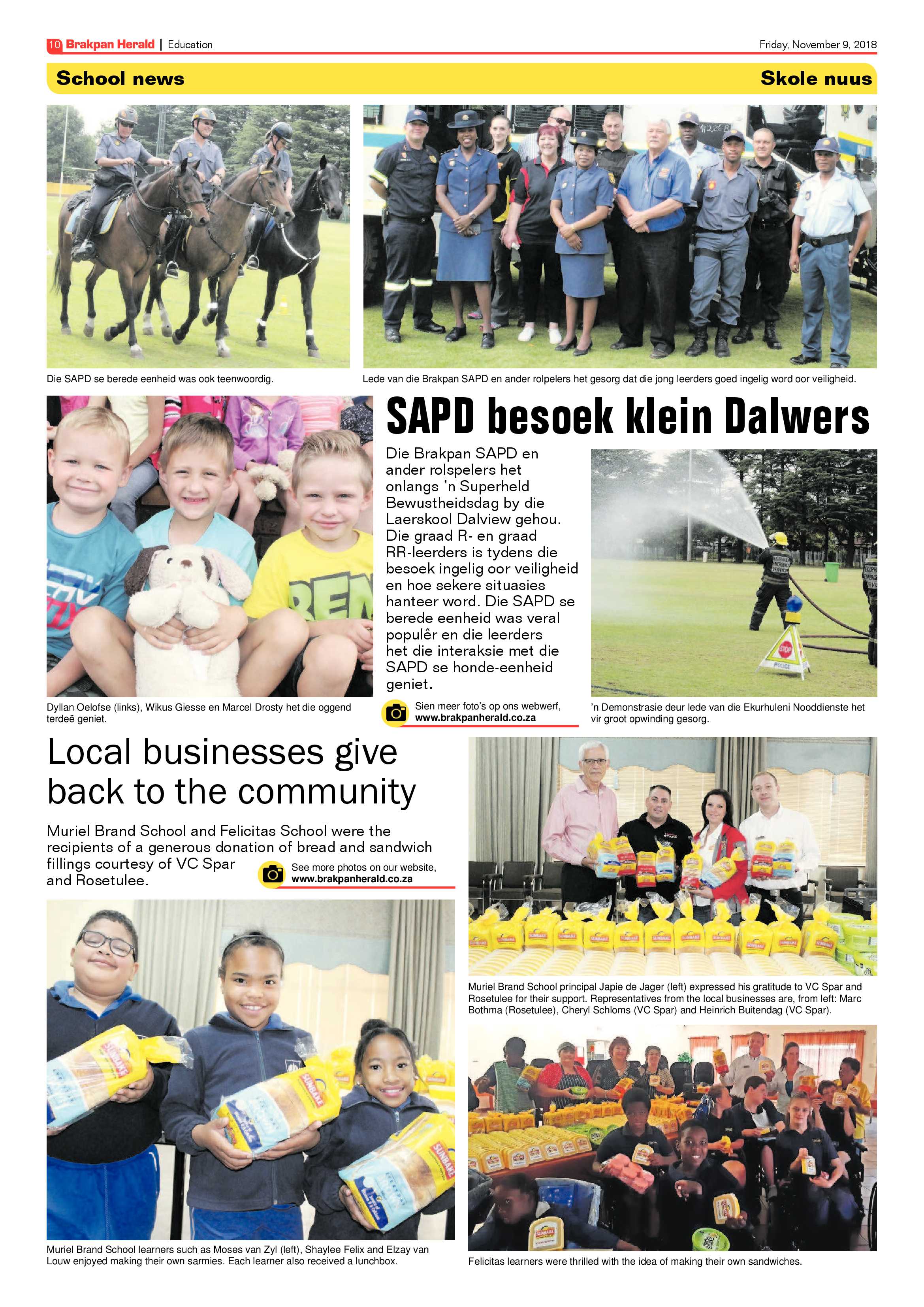 Brakpan Herald 09 November 2018 page 10