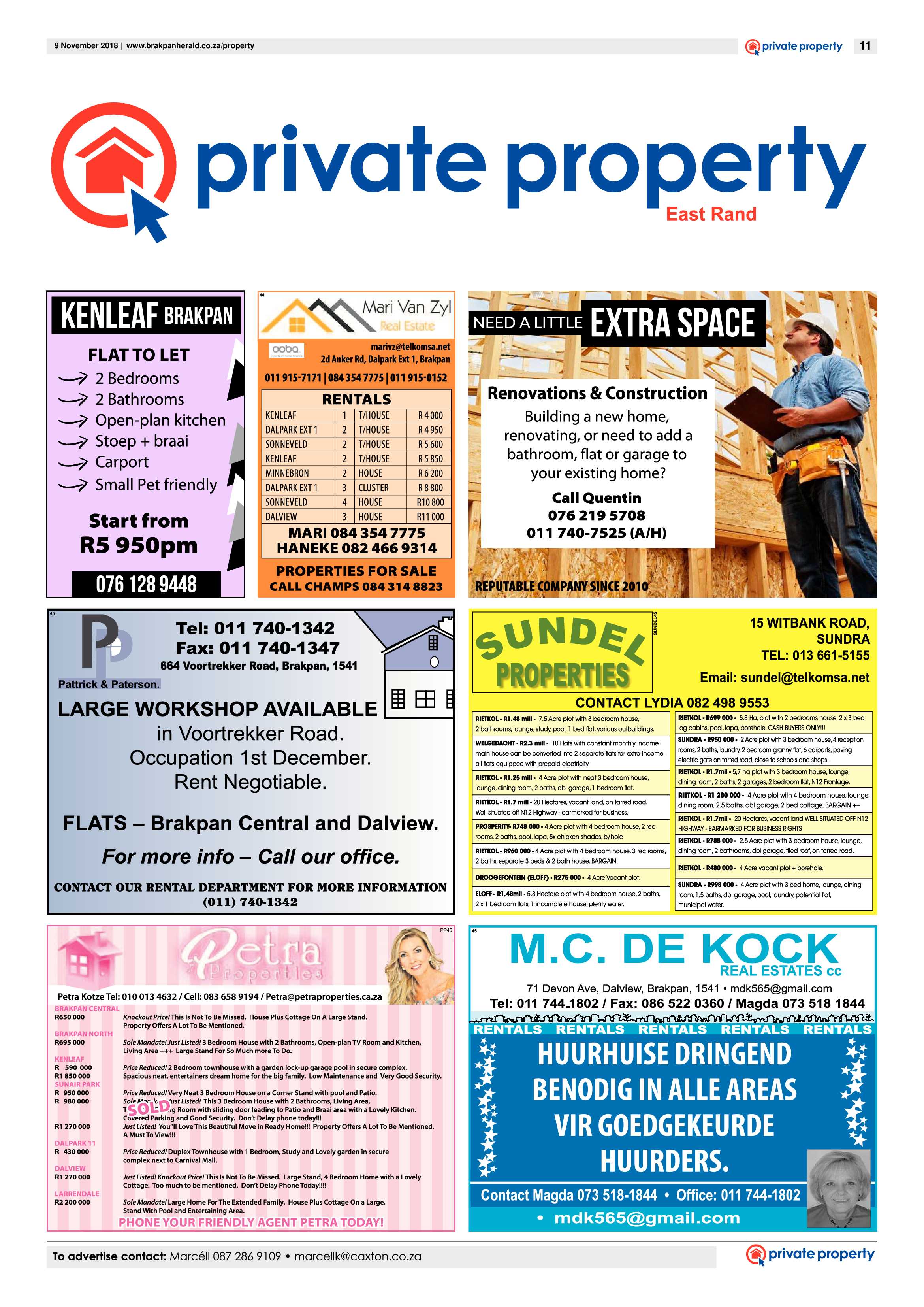 Brakpan Herald 09 November 2018 page 11