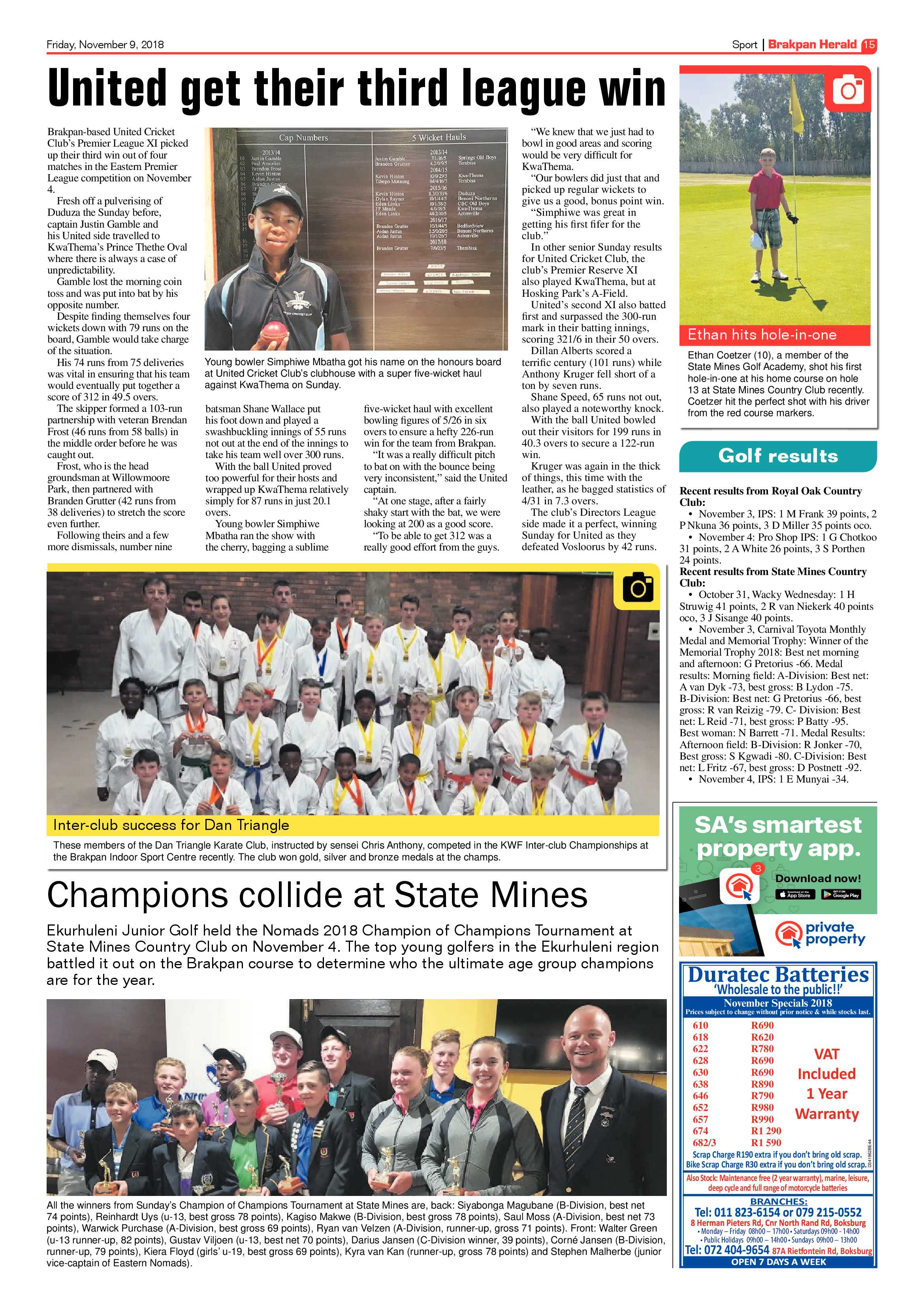 Brakpan Herald 09 November 2018 page 15