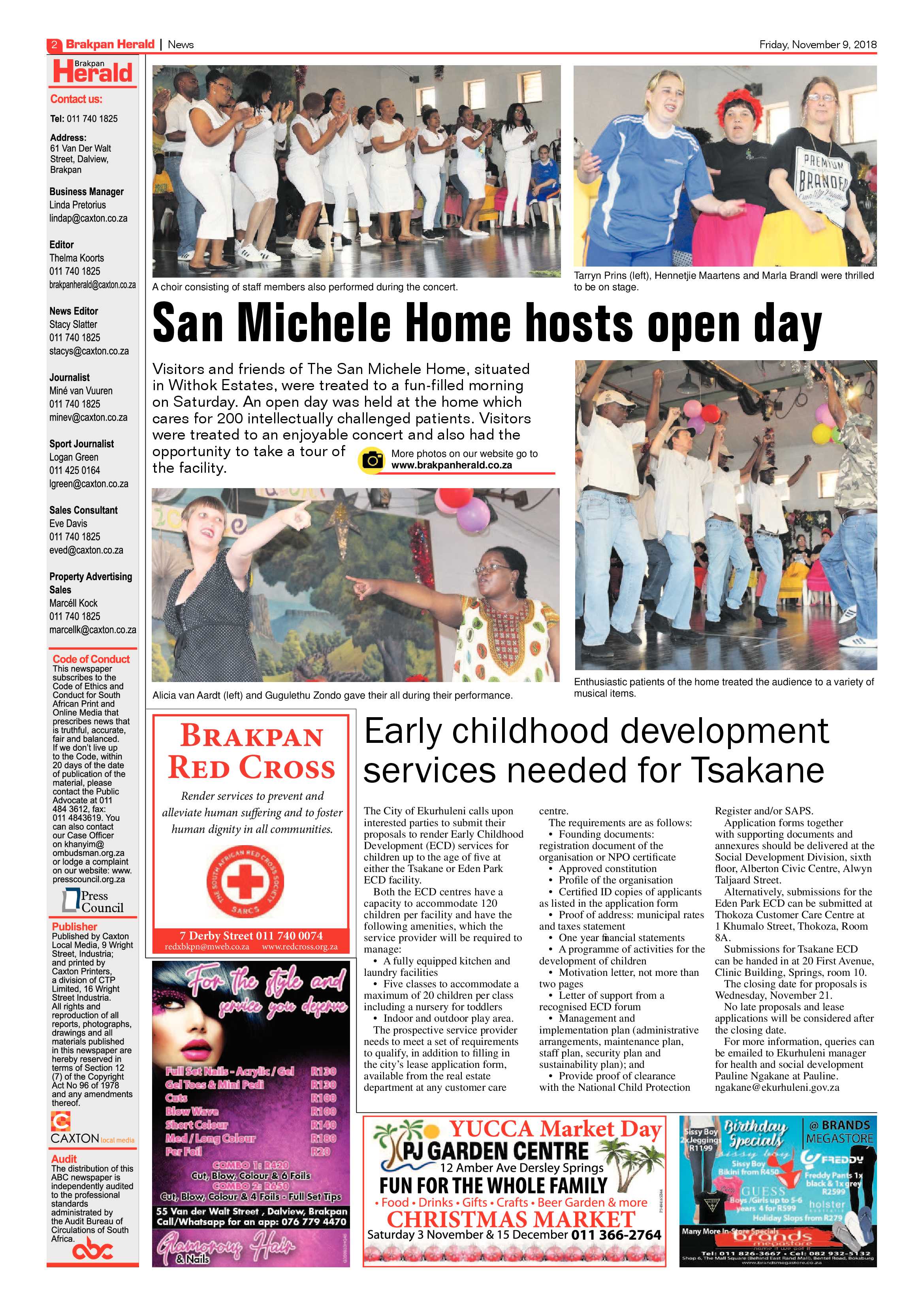 Brakpan Herald 09 November 2018 page 2