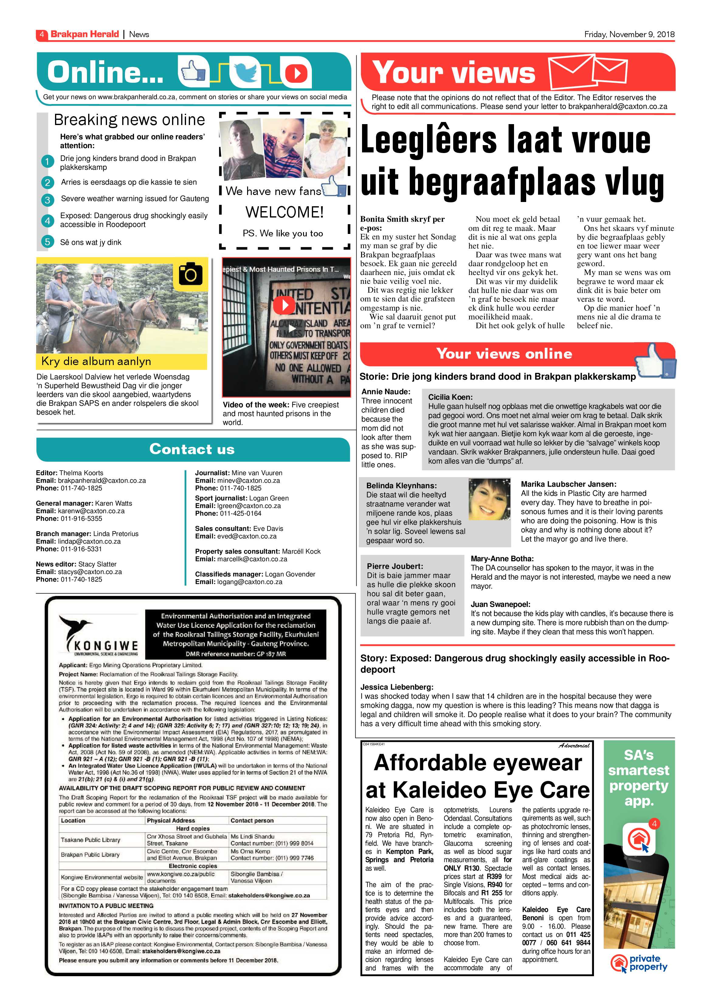 Brakpan Herald 09 November 2018 page 4