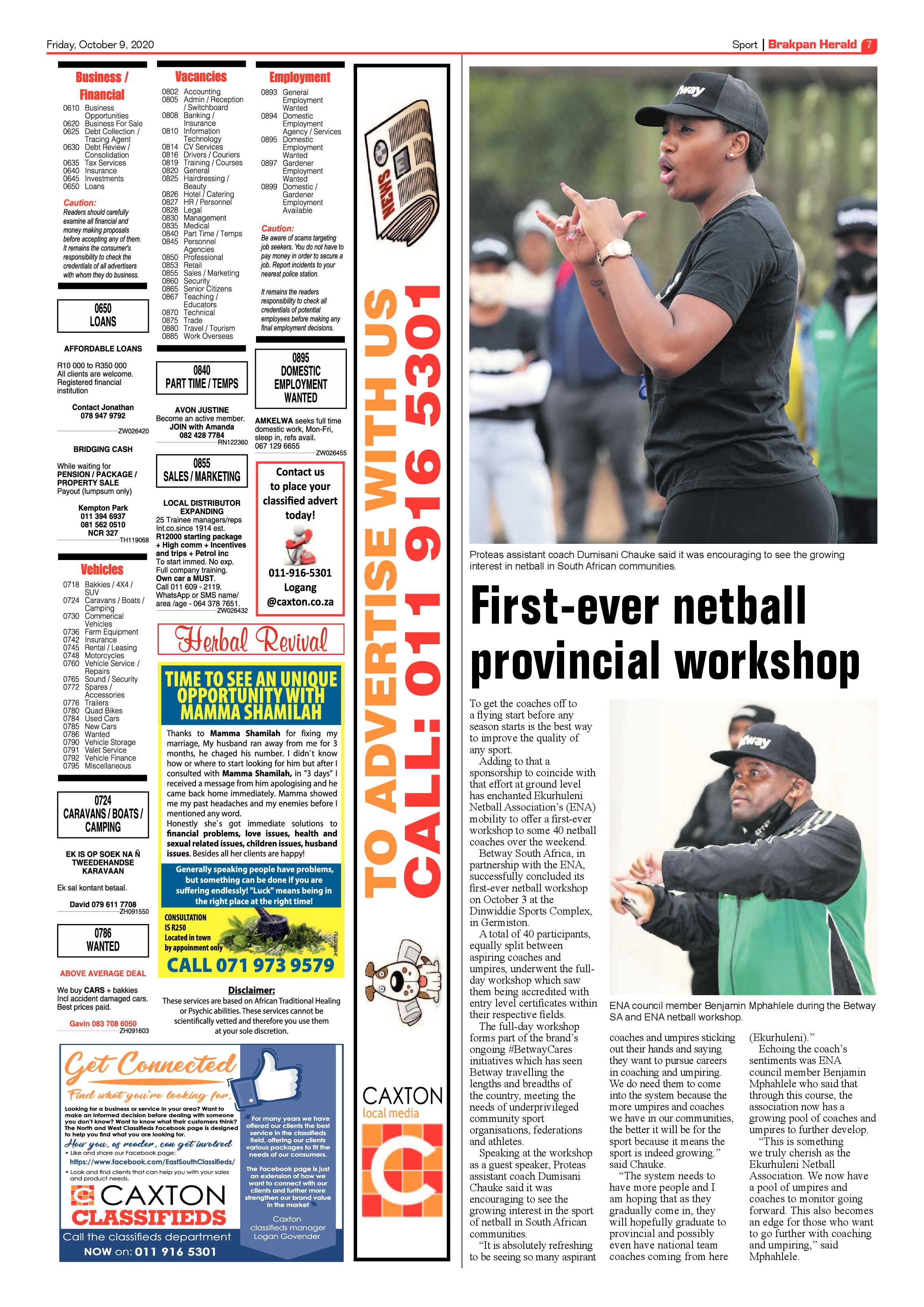 Brakpan Herald 09 October 2020 page 7