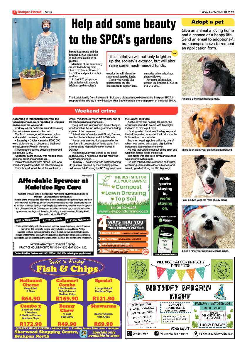 Brakpan Herald 09 September 2021 page 4