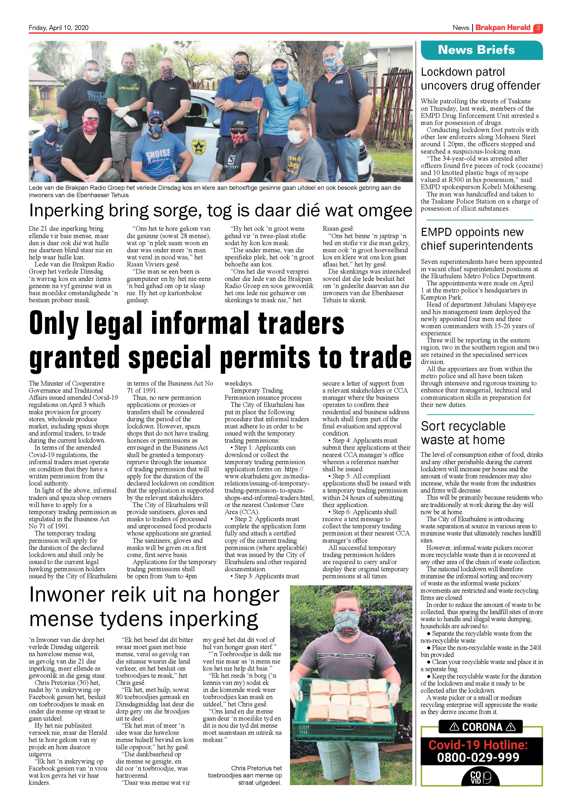 Brakpan Herald 10 April 2020 page 3