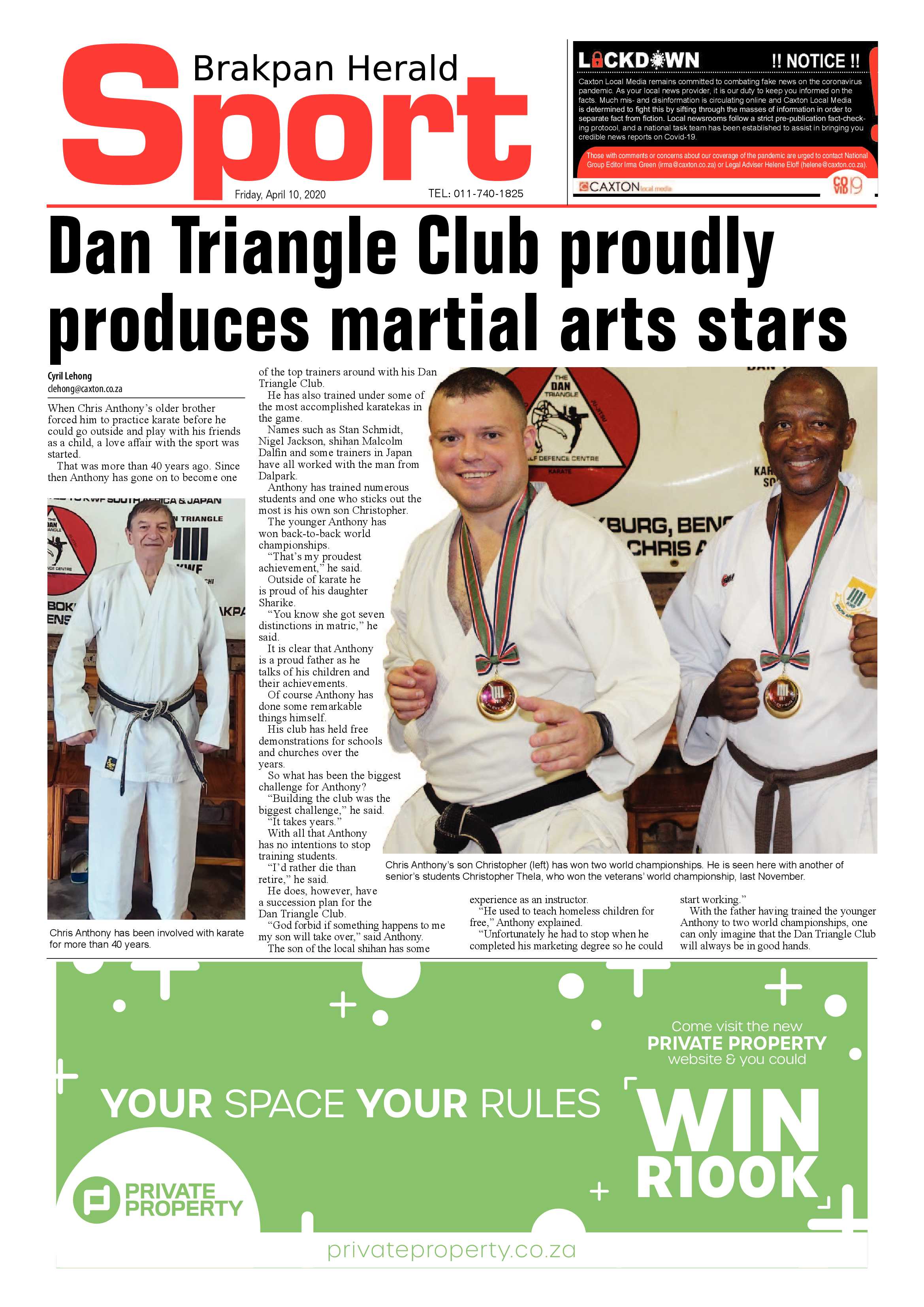 Brakpan Herald 10 April 2020 page 8