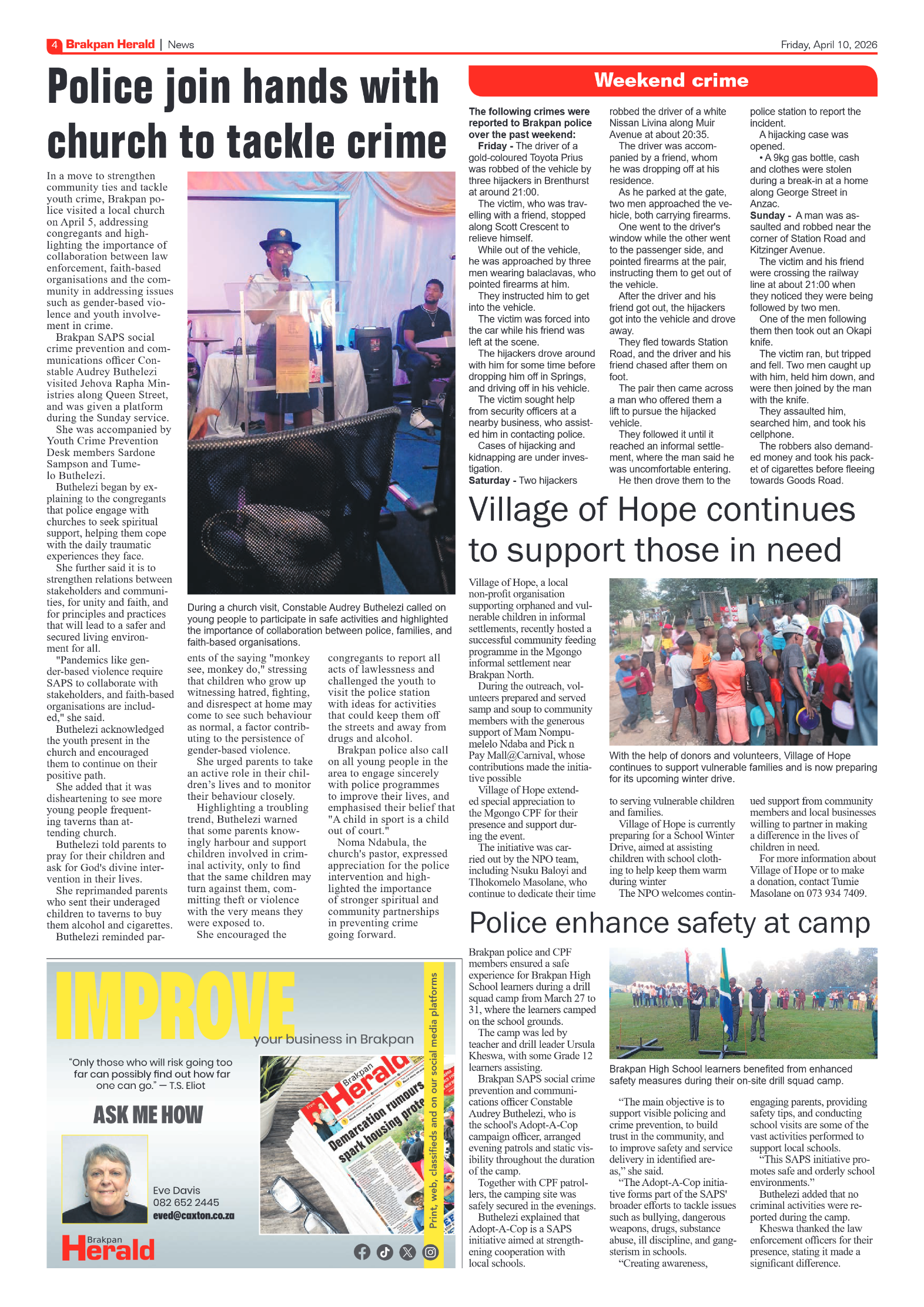 Brakpan Herald 10 April 2026 page 6
