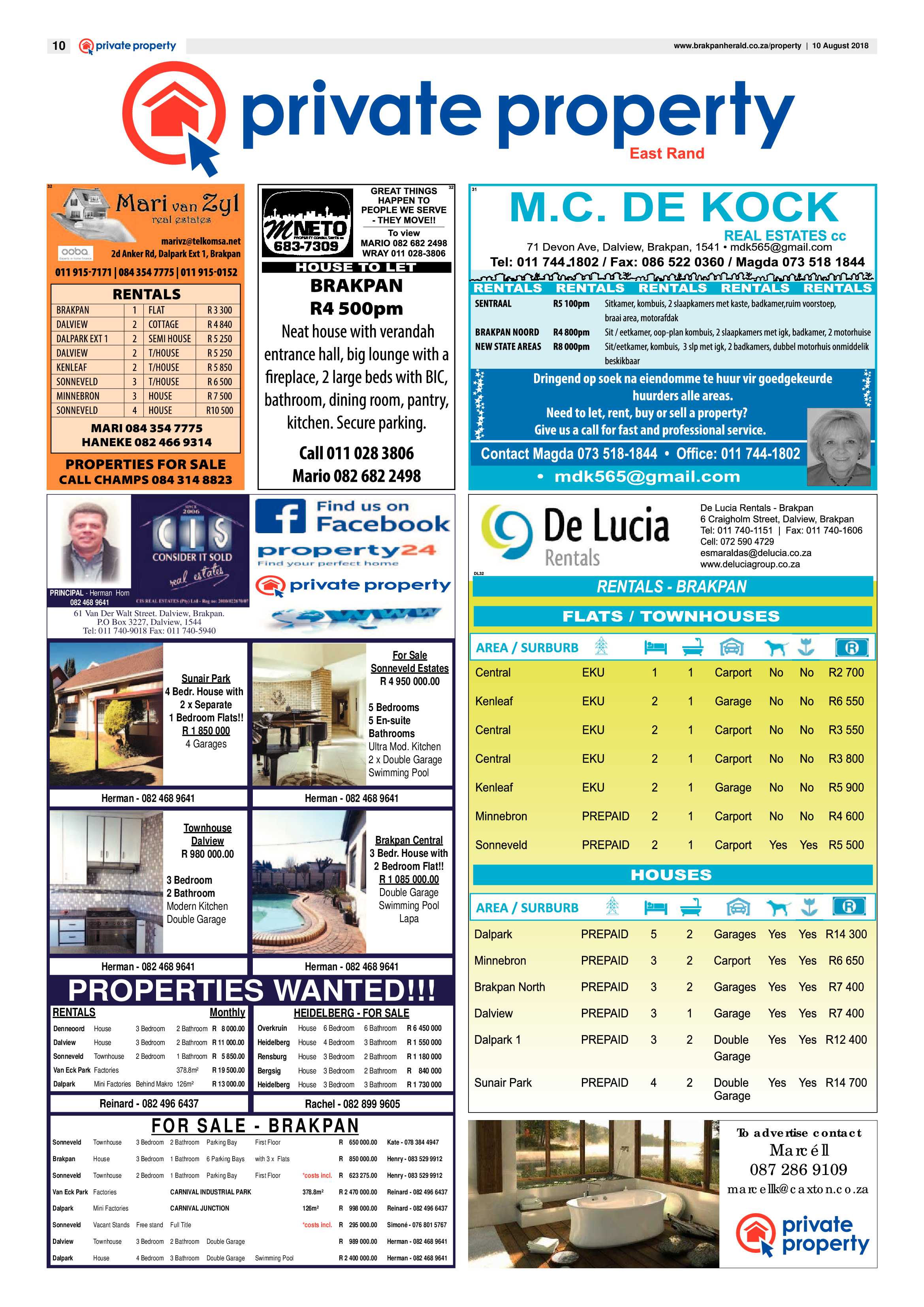 Brakpan Herald 10 August 2018 page 10