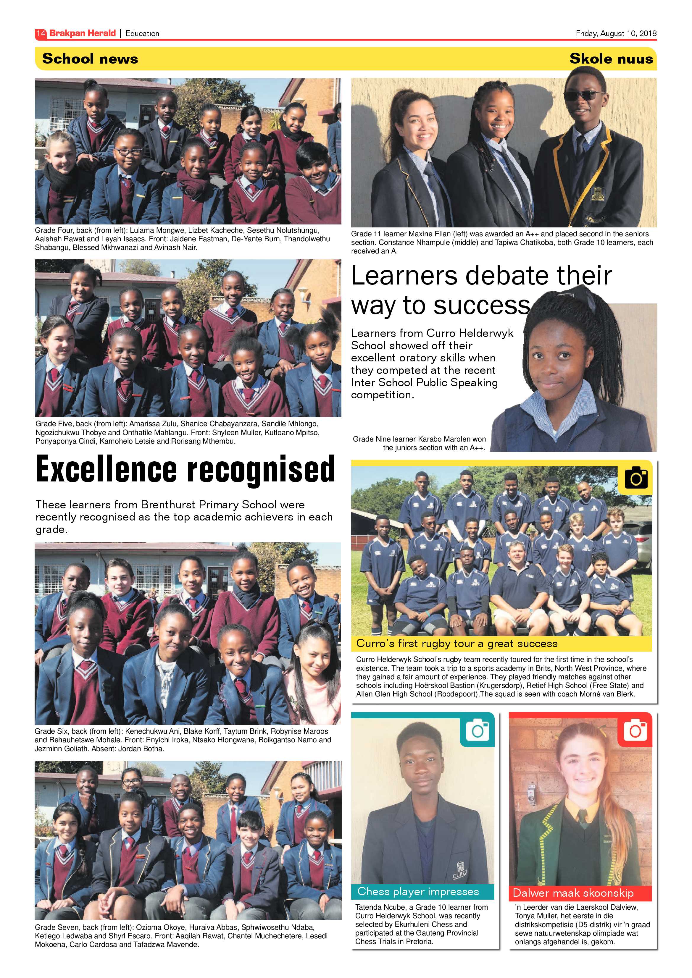 Brakpan Herald 10 August 2018 page 14