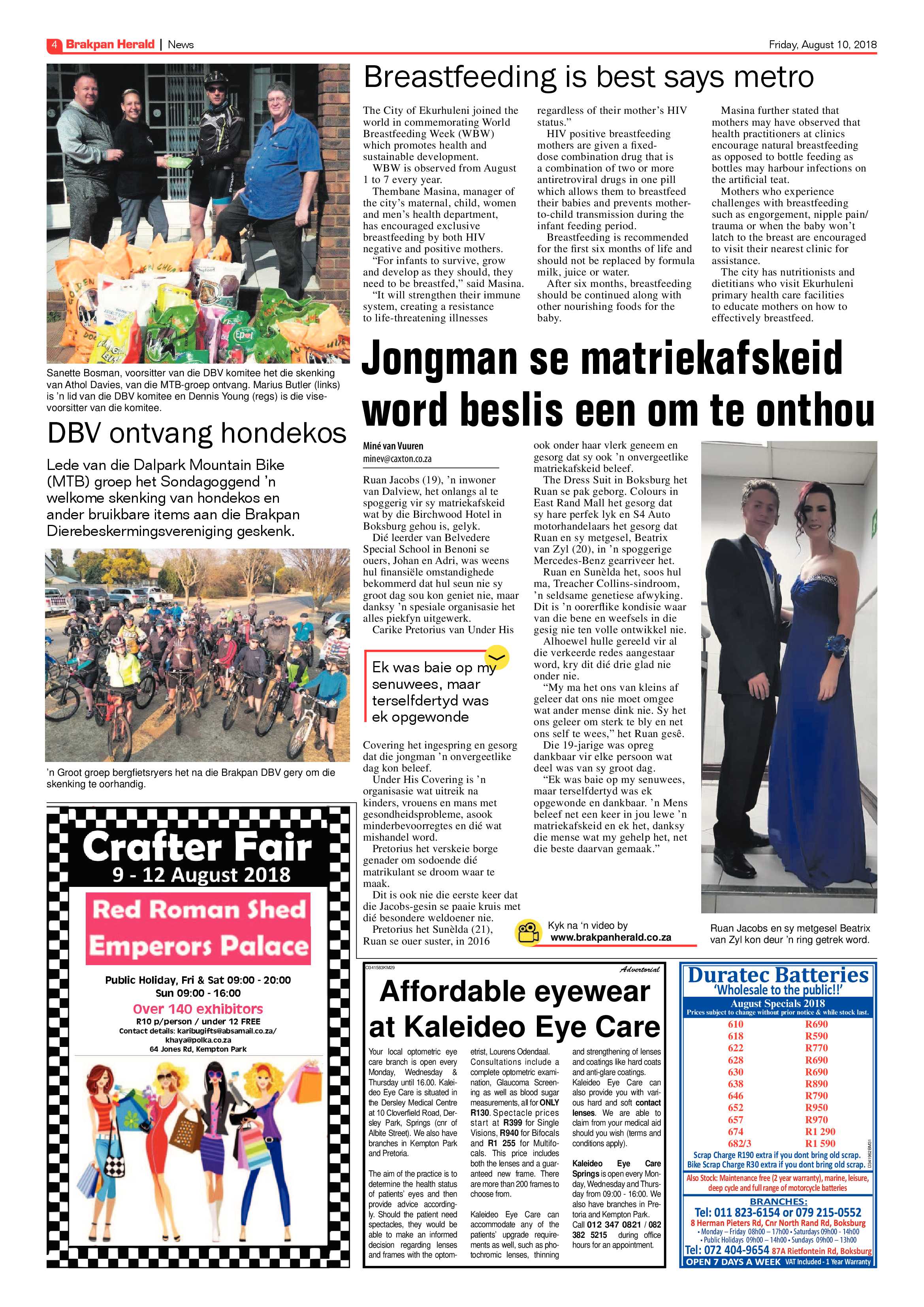Brakpan Herald 10 August 2018 page 4