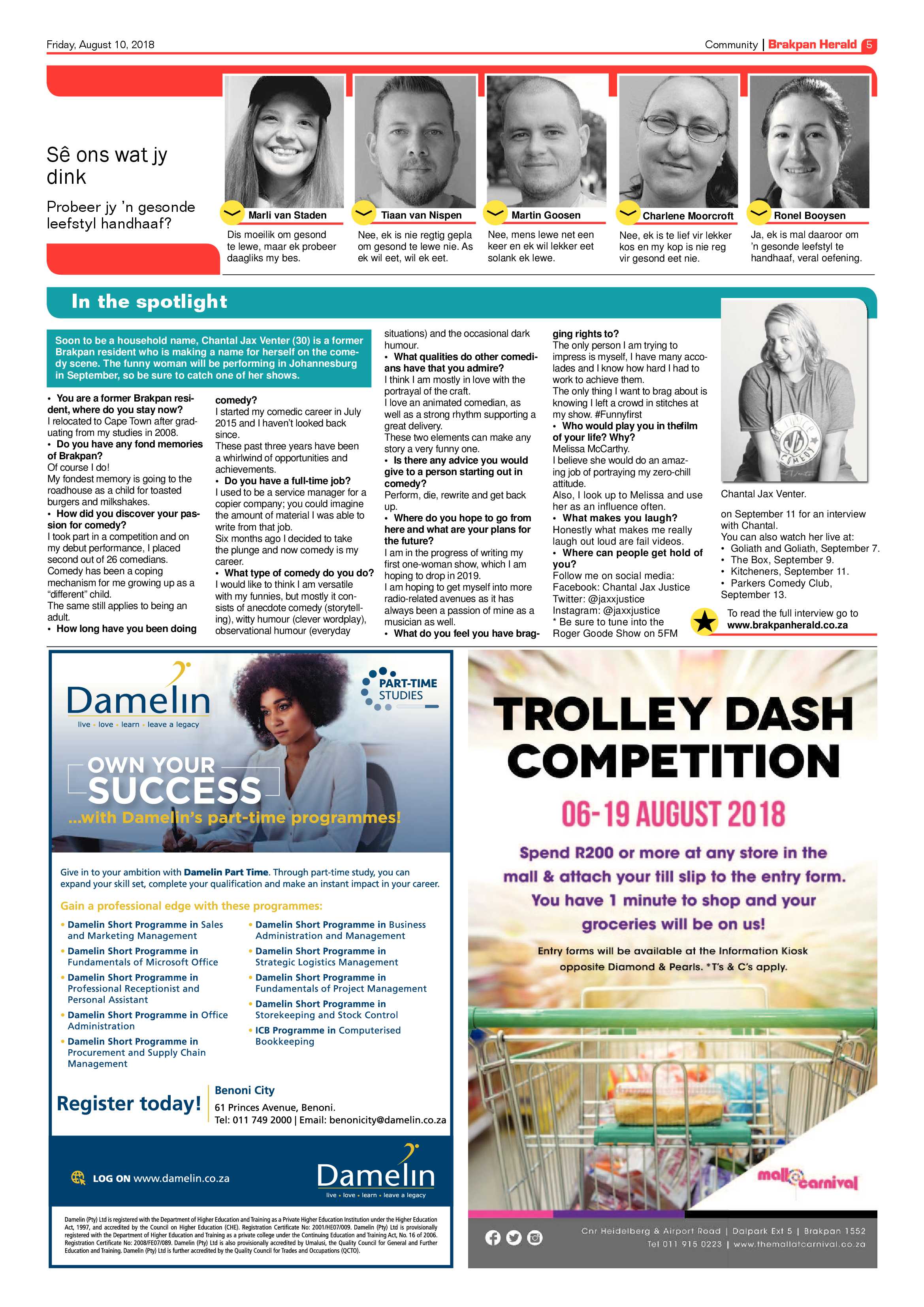 Brakpan Herald 10 August 2018 page 5