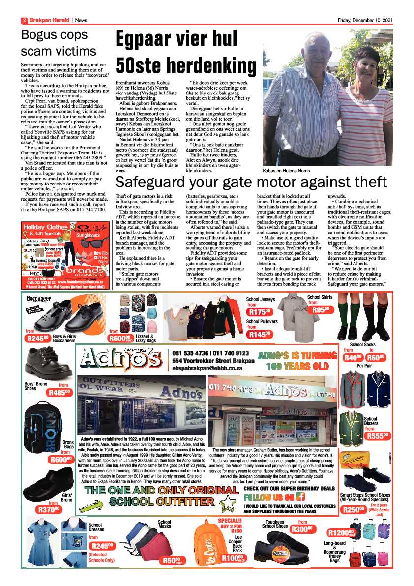Brakpan Herald 10 December 2021 page 2