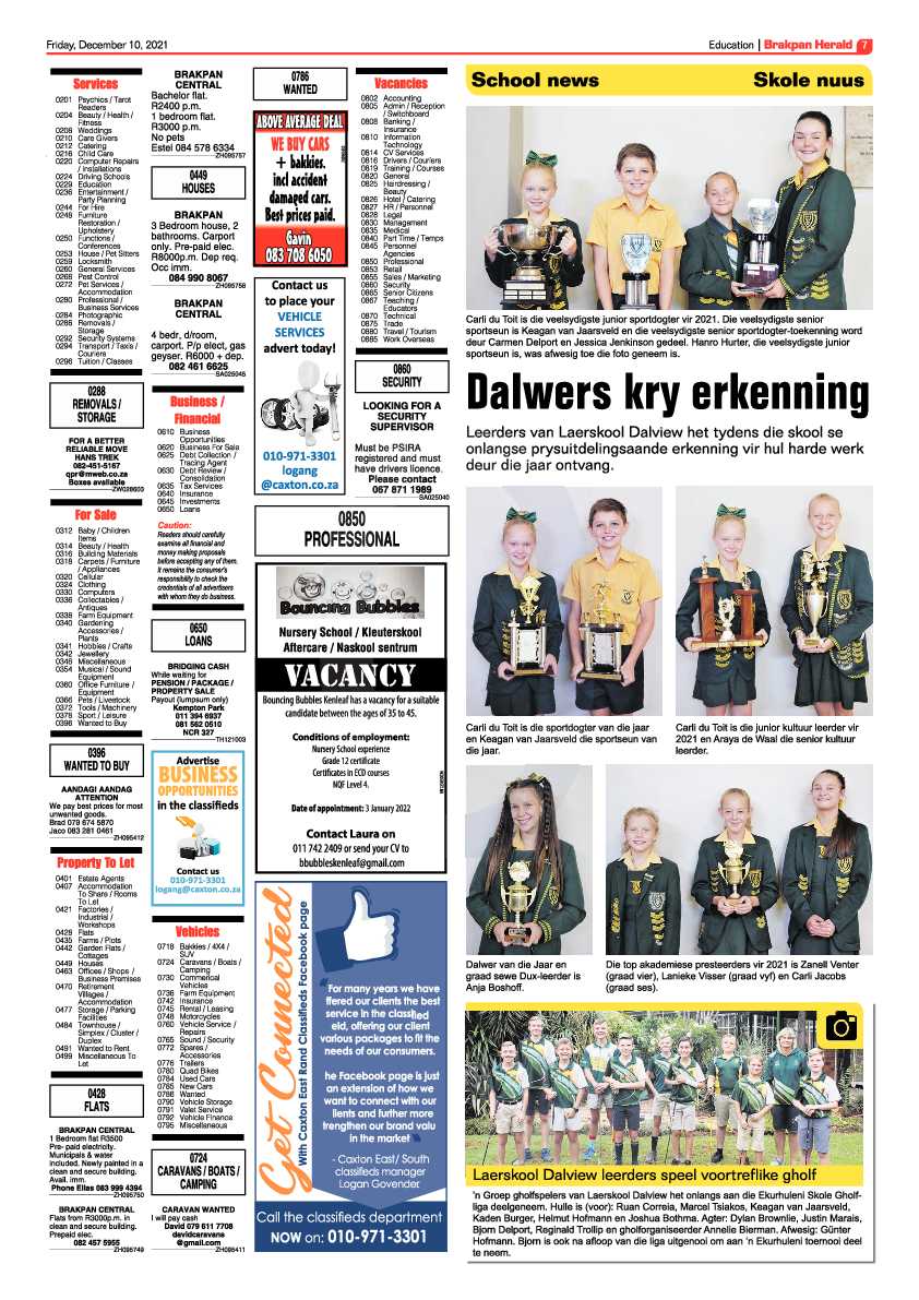 Brakpan Herald 10 December 2021 page 7