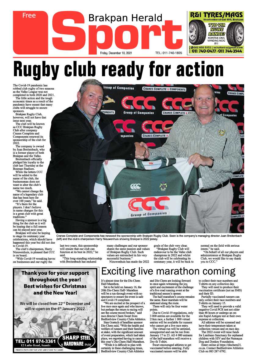 Brakpan Herald 10 December 2021 page 8