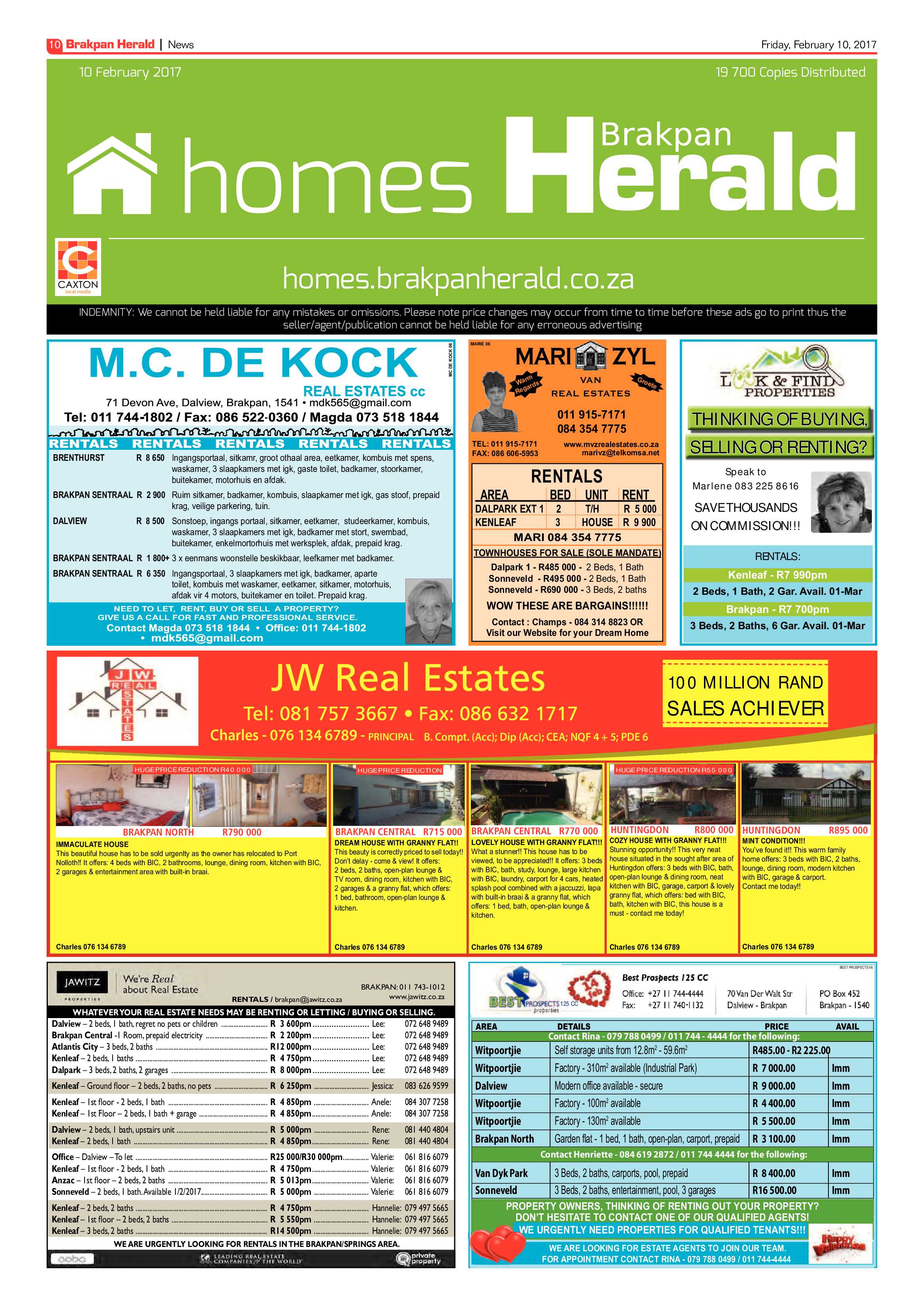 Brakpan Herald 10 February 2017 page 10