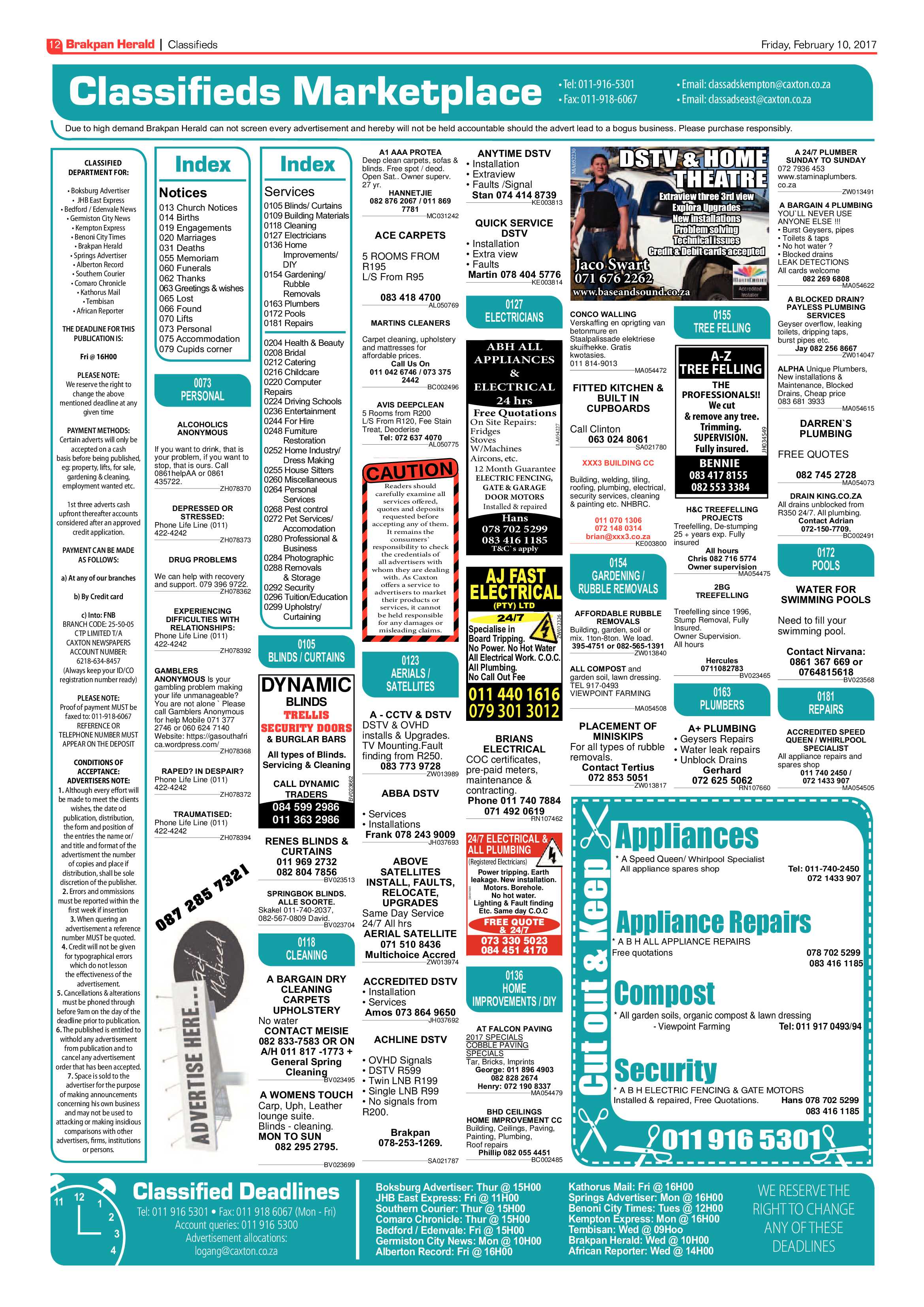 Brakpan Herald 10 February 2017 page 12