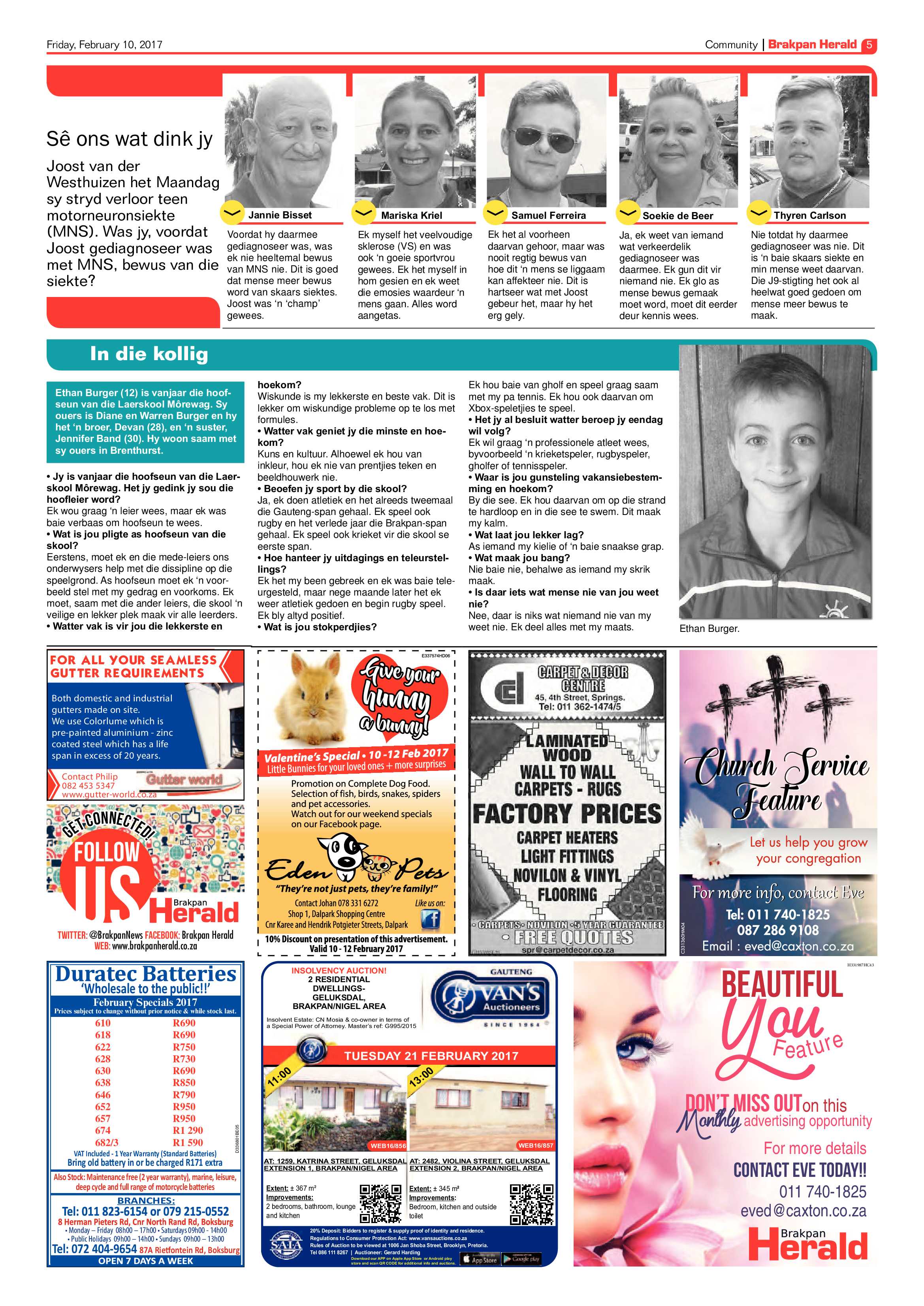Brakpan Herald 10 February 2017 page 5