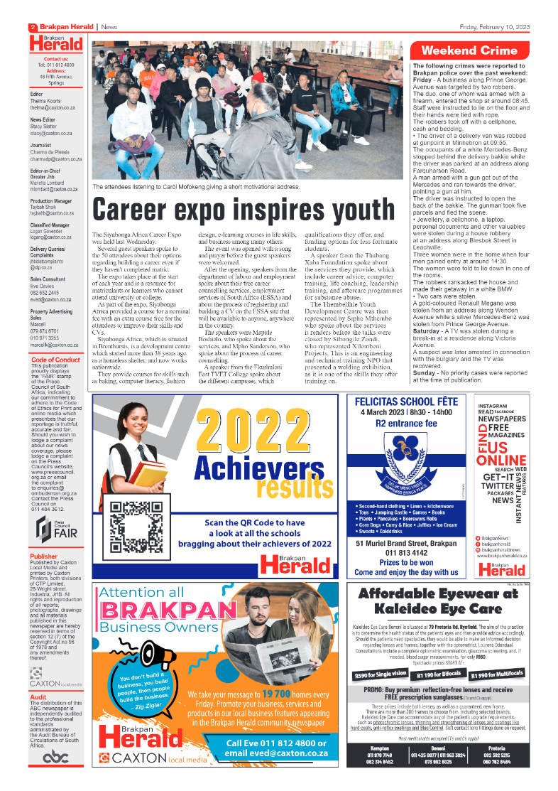 Brakpan Herald 10 February 2022 page 2