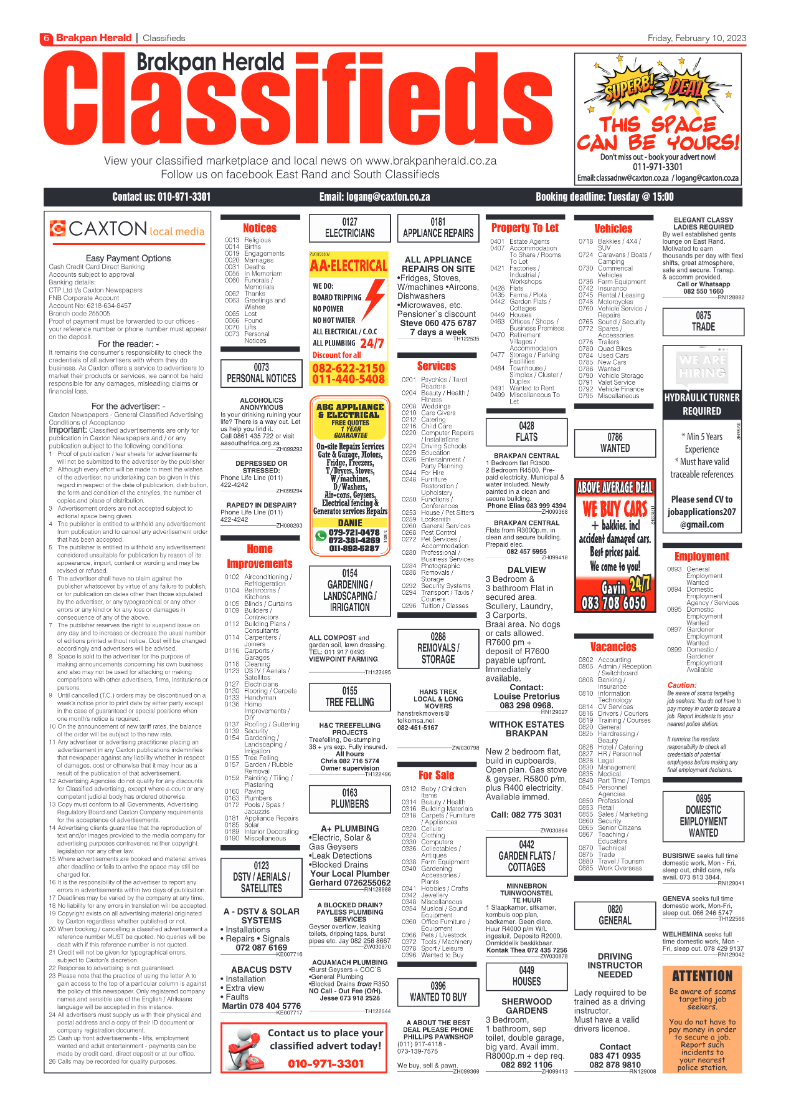 Brakpan Herald 10 February 2022 page 6
