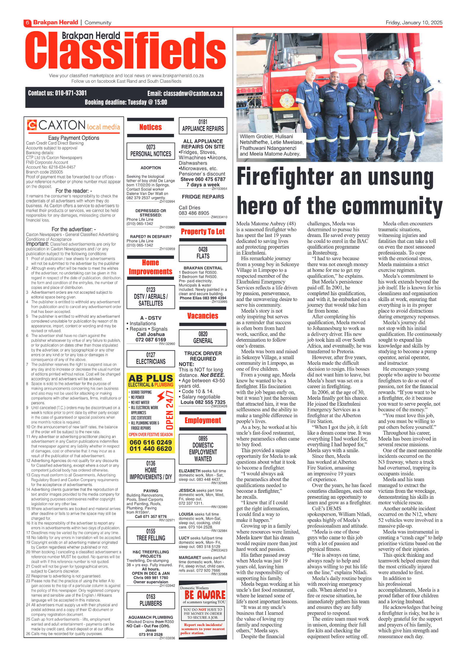 Brakpan Herald 10 January 2025 page 6
