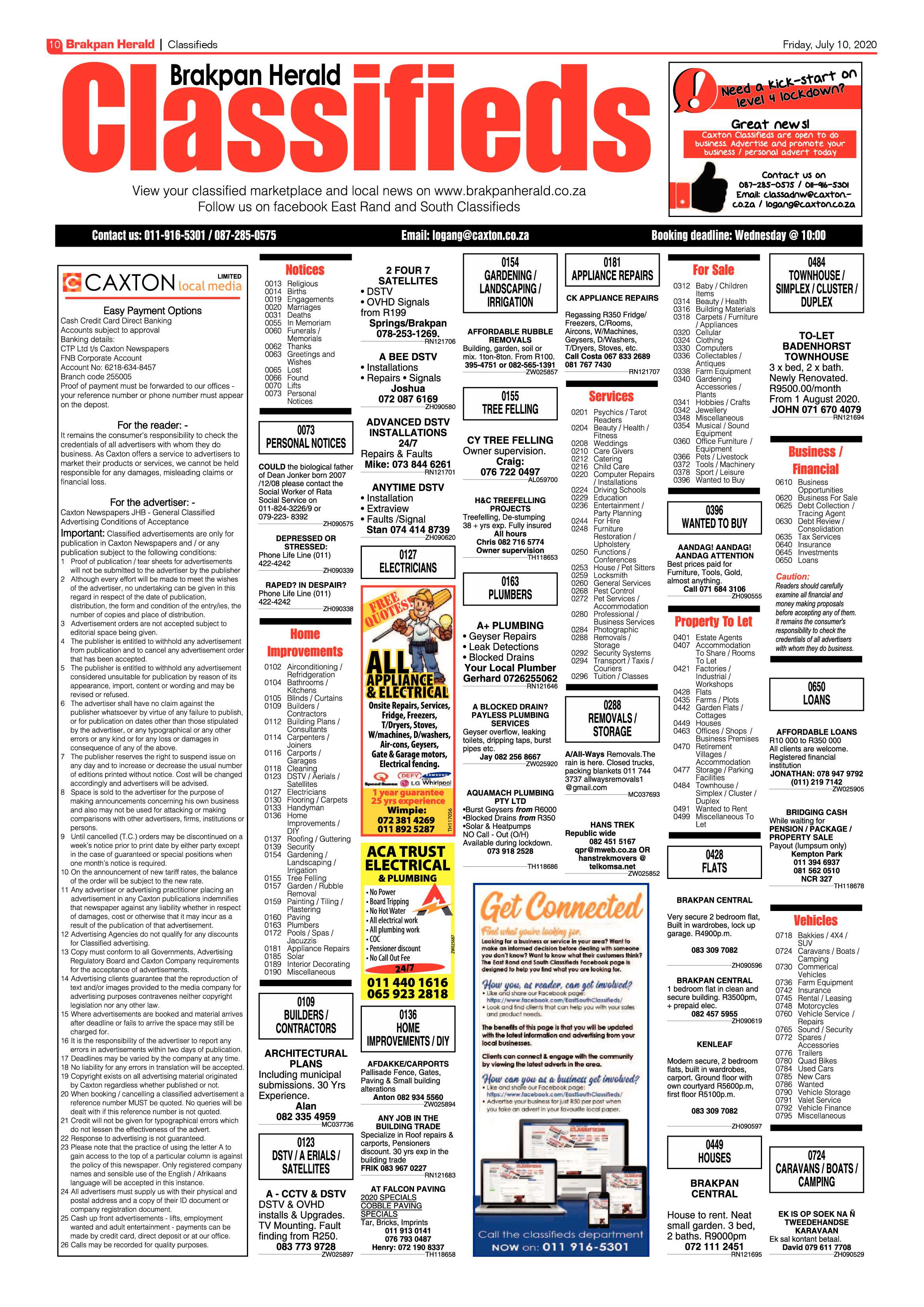 Brakpan Herald 10 July 2020 page 10