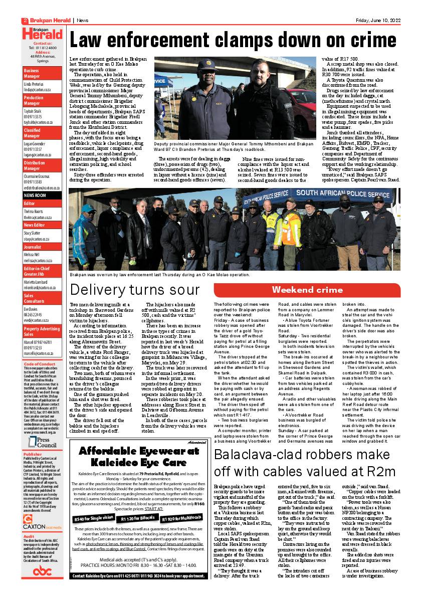 Brakpan Herald 10 June 2022 page 2