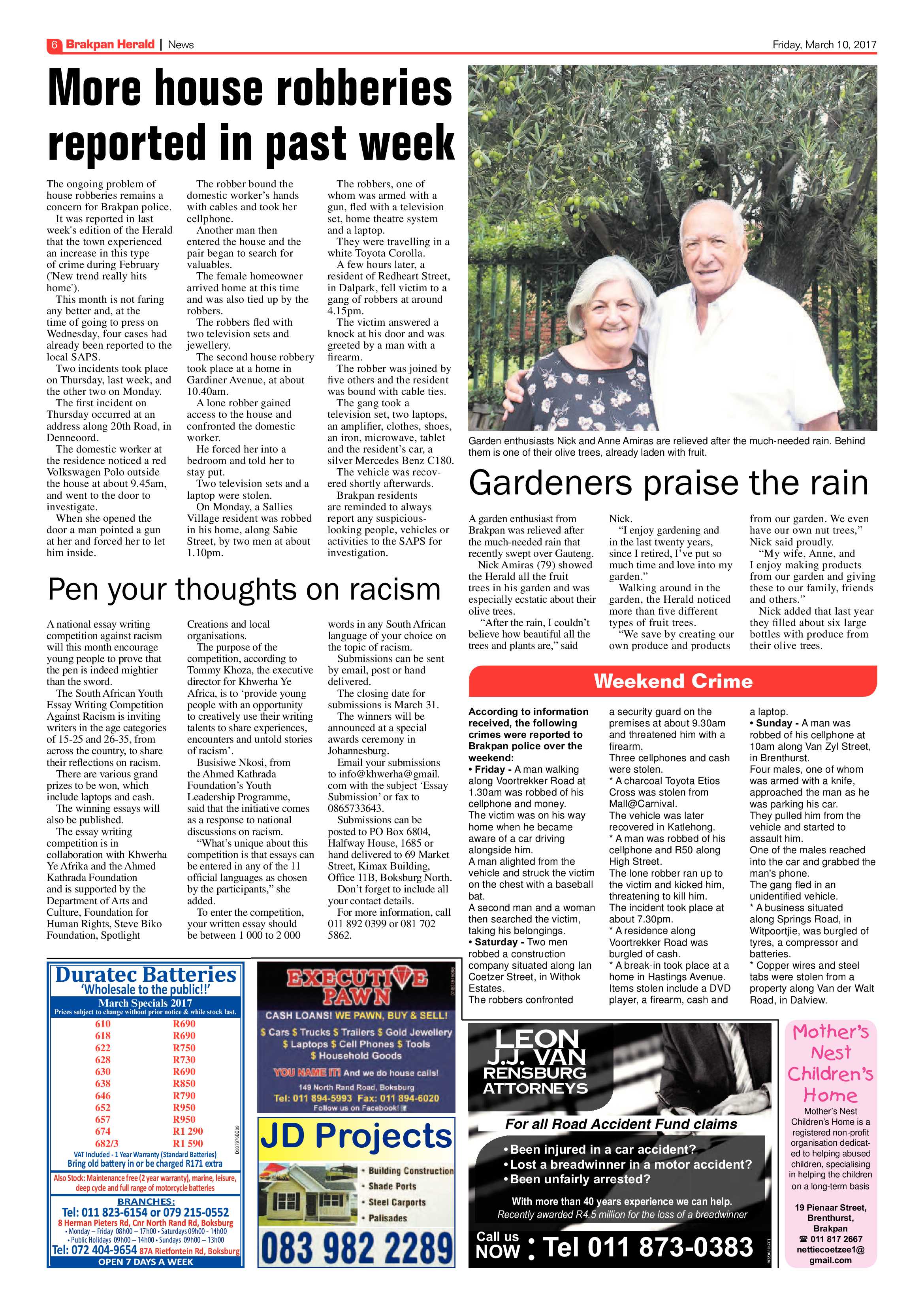 Brakpan Herald 10 March 2017 page 6