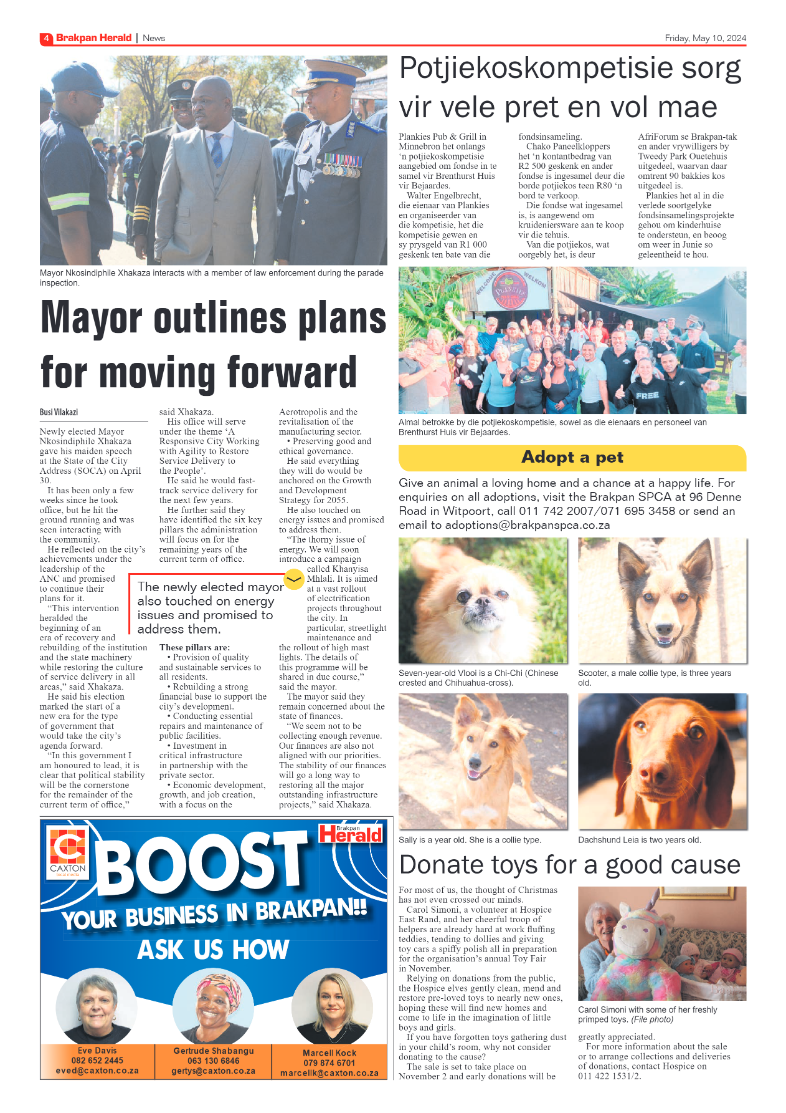 Brakpan Herald 10 May 2024 page 4