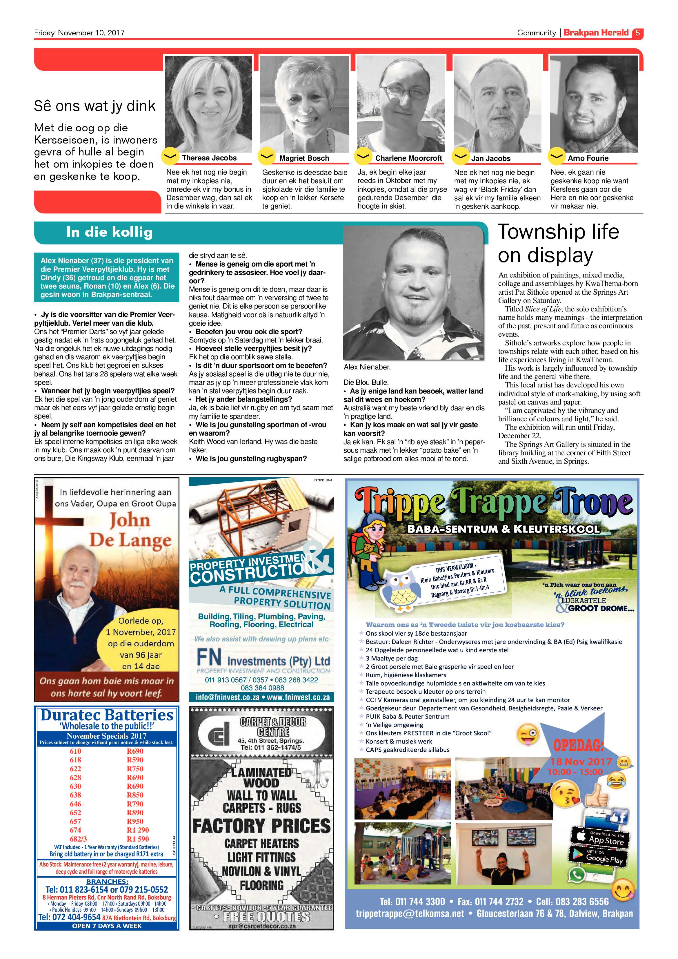 Brakpan Herald 10 November 2017 page 5