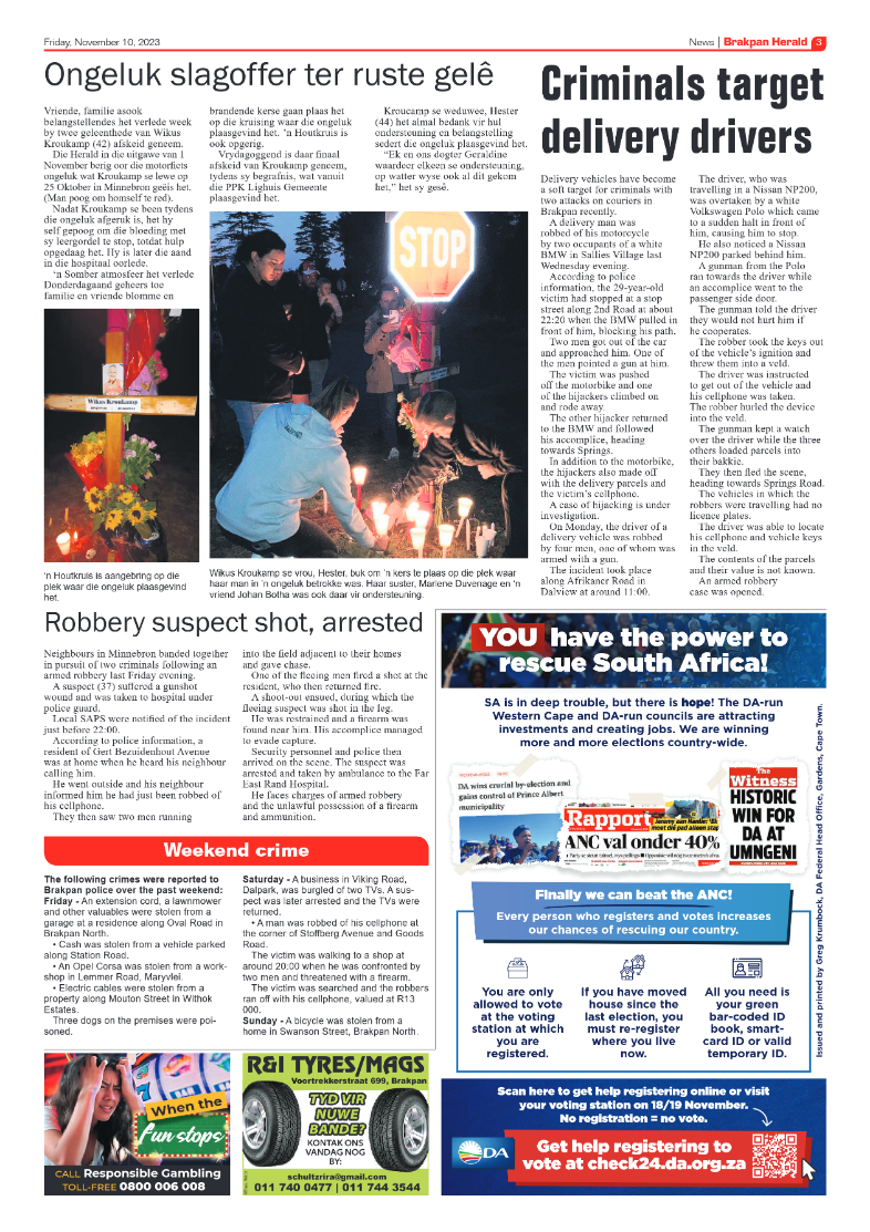 Brakpan Herald 10 November 2023 page 3