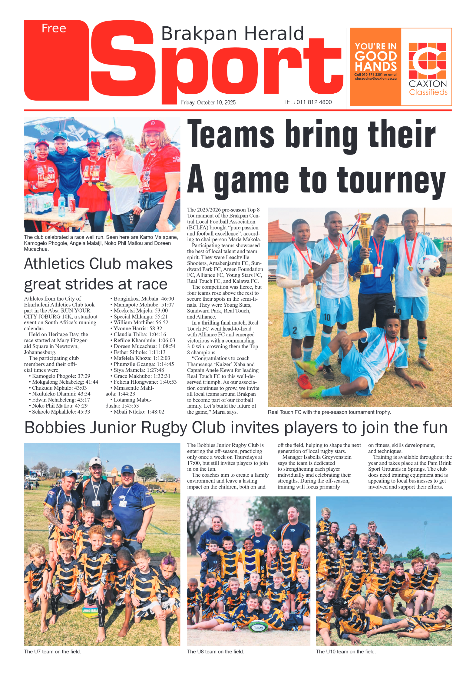 Brakpan Herald 10 October 2025 page 10