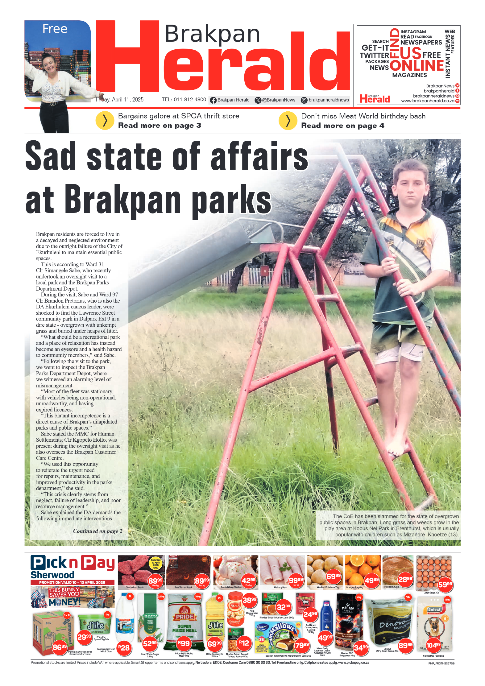 Brakpan Herald 11 April 2025 page 3