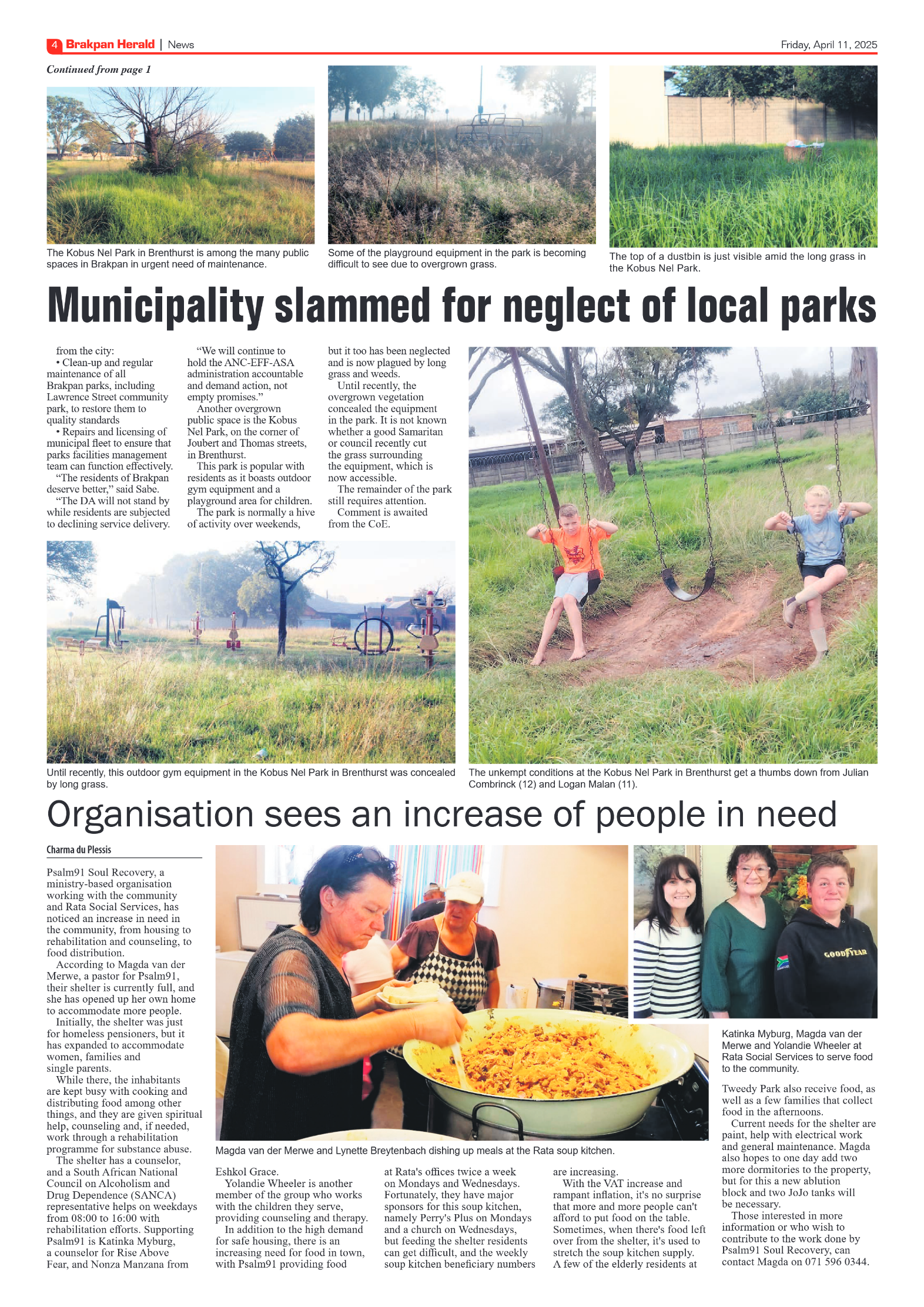 Brakpan Herald 11 April 2025 page 4