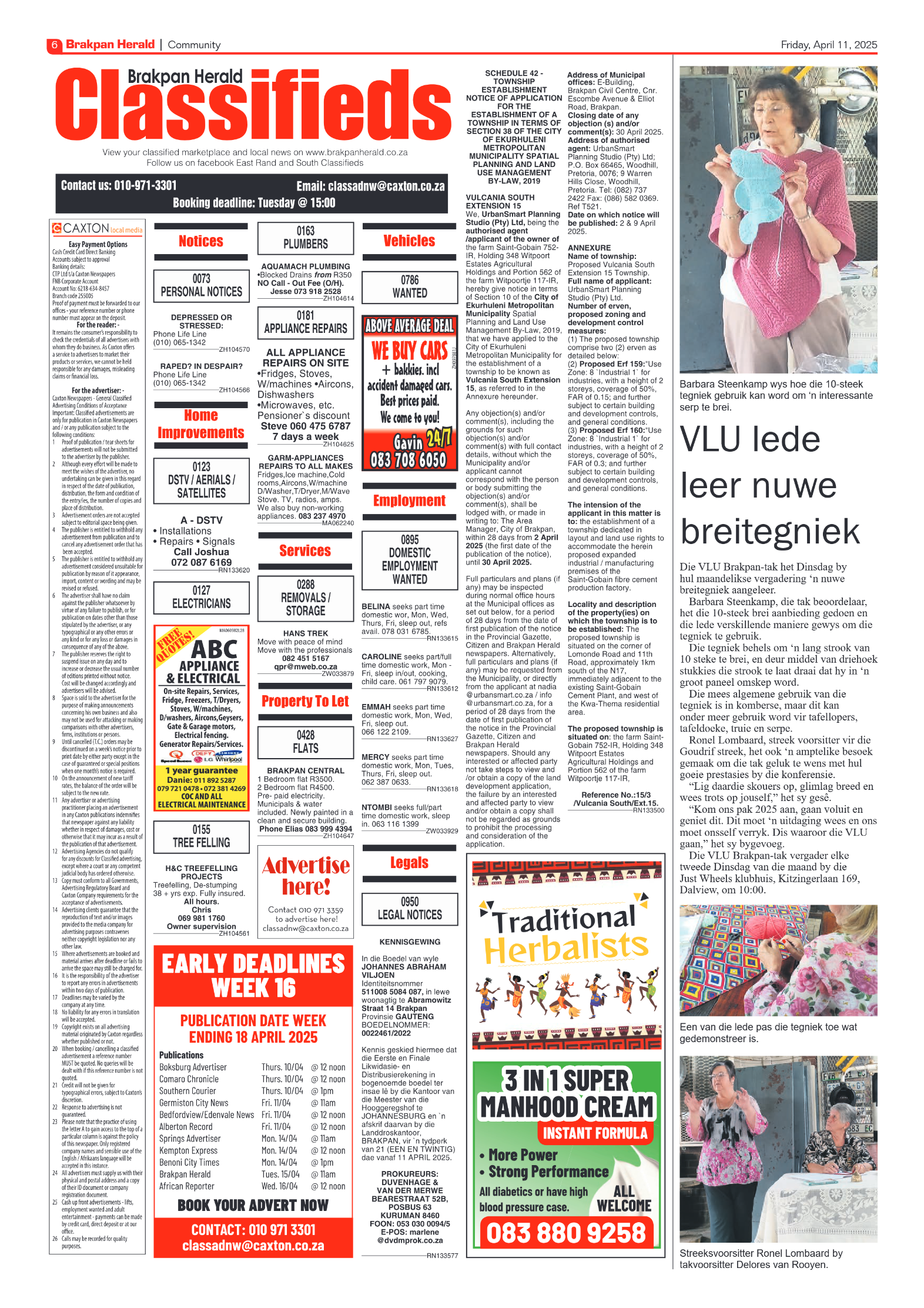 Brakpan Herald 11 April 2025 page 8