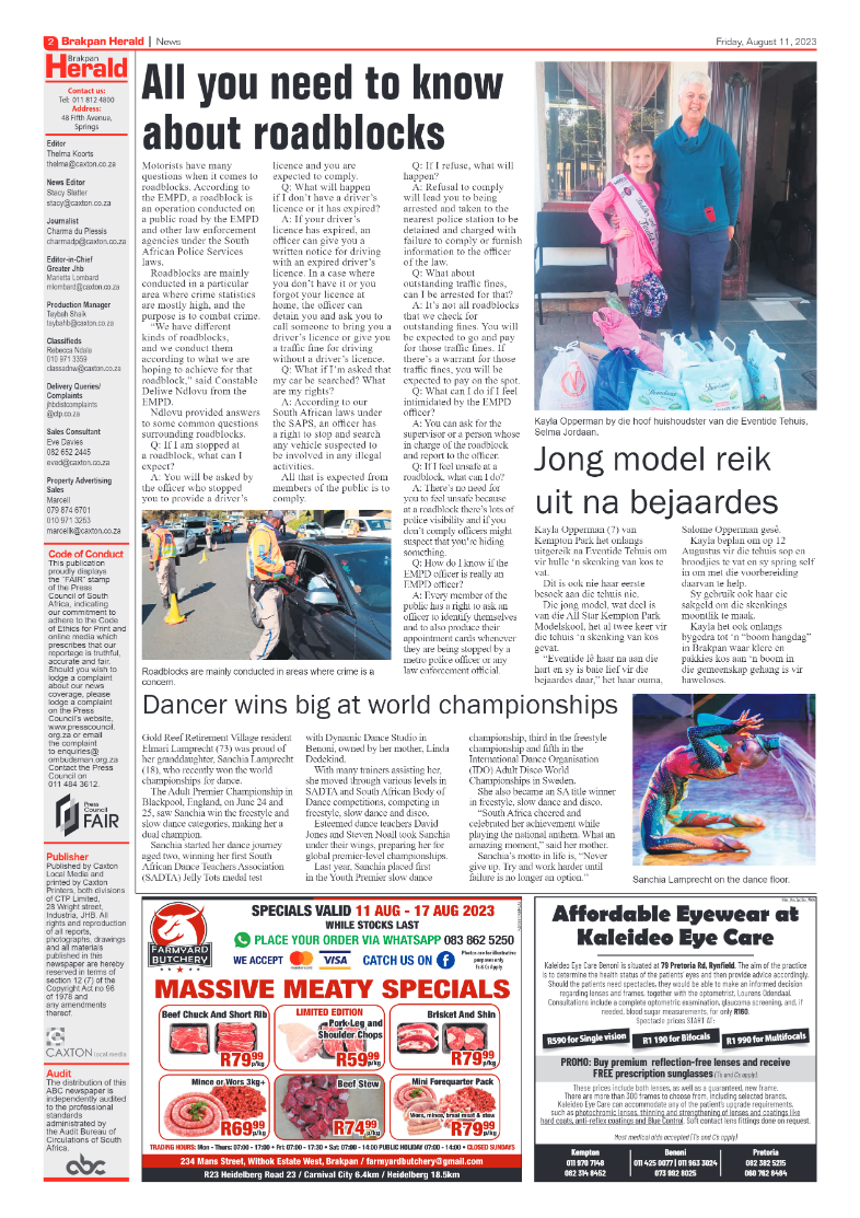 Brakpan Herald 11 August 2022 page 2