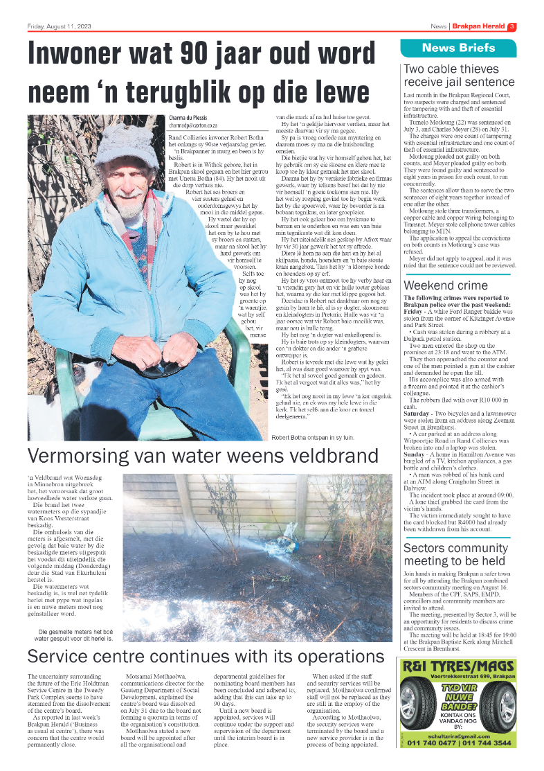 Brakpan Herald 11 August 2022 page 3