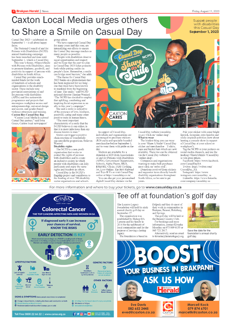 Brakpan Herald 11 August 2022 page 4