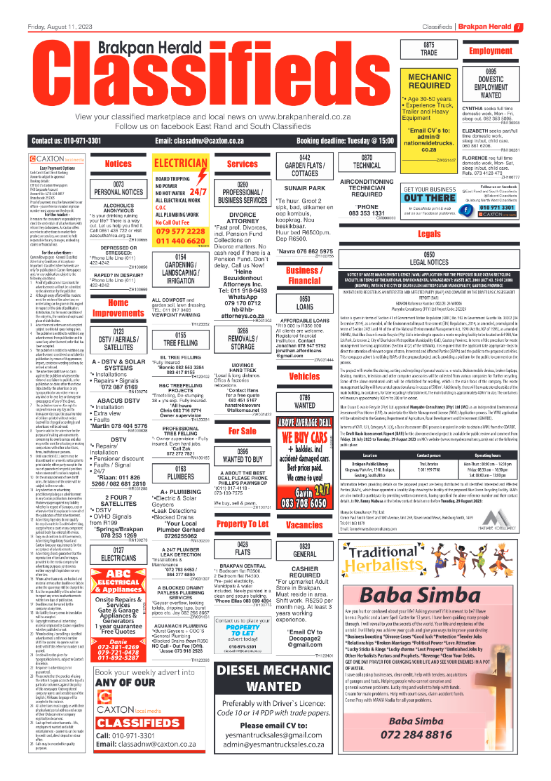 Brakpan Herald 11 August 2022 page 7