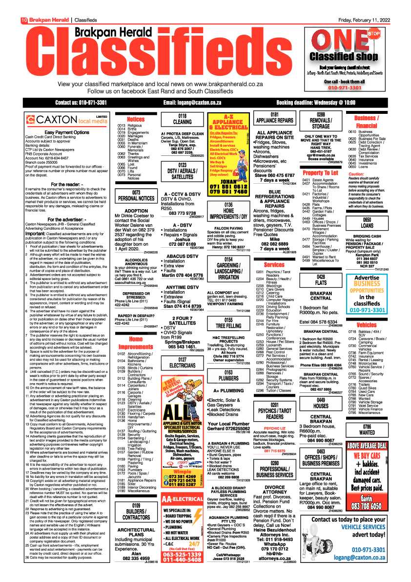Brakpan Herald 11 February 2022 page 10