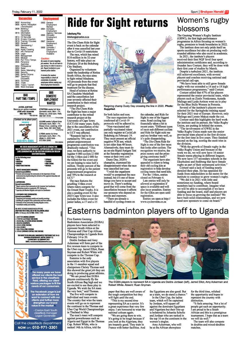 Brakpan Herald 11 February 2022 page 11
