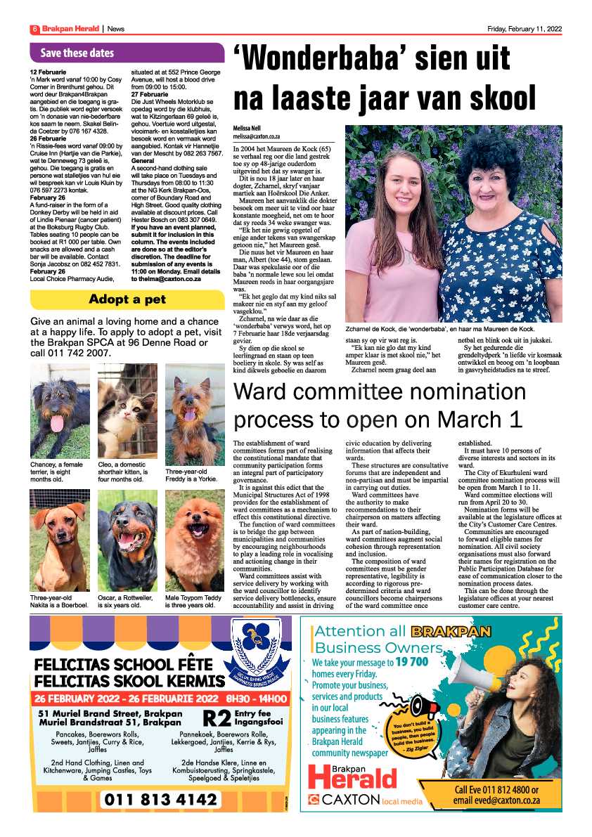 Brakpan Herald 11 February 2022 page 6