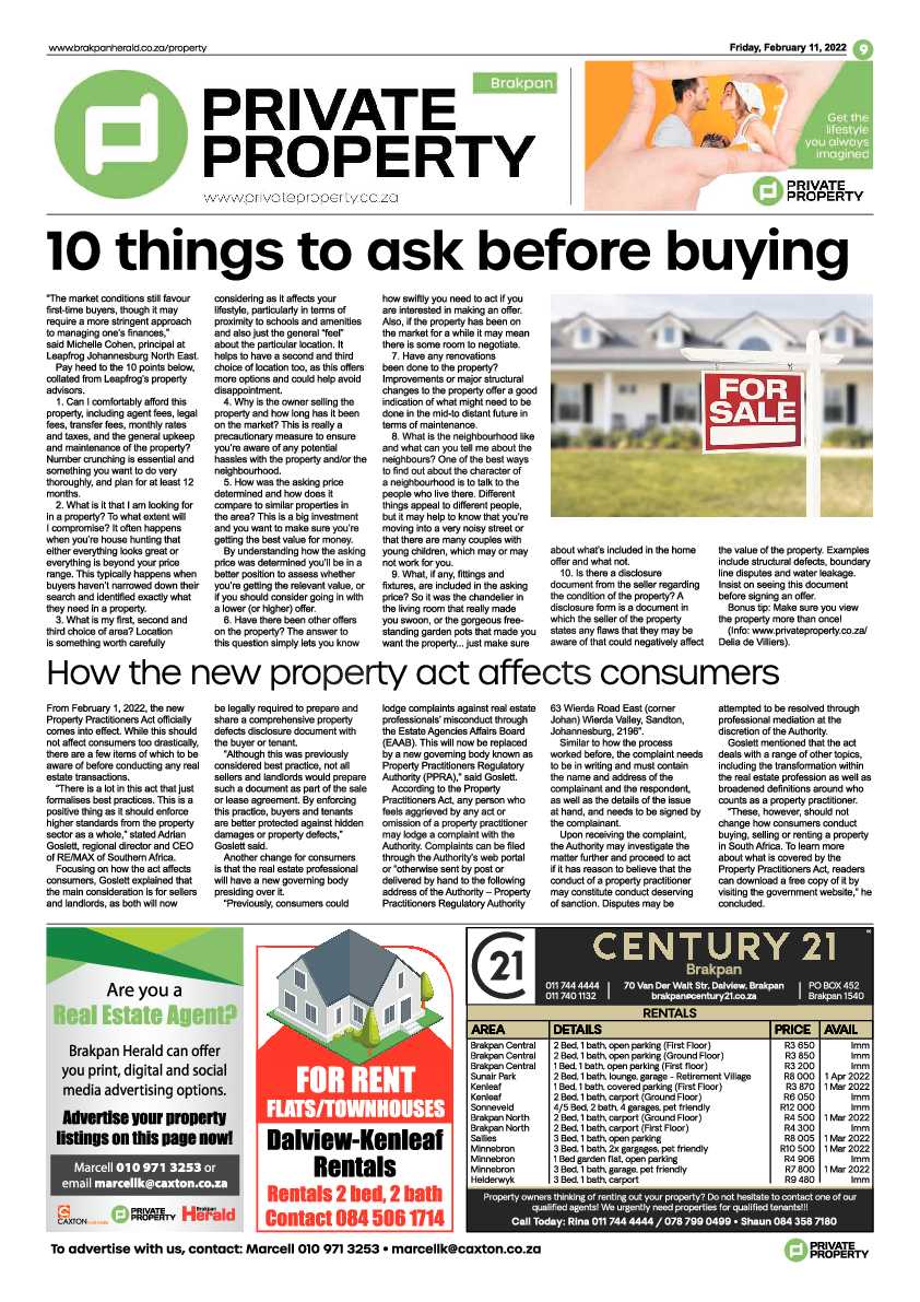 Brakpan Herald 11 February 2022 page 9