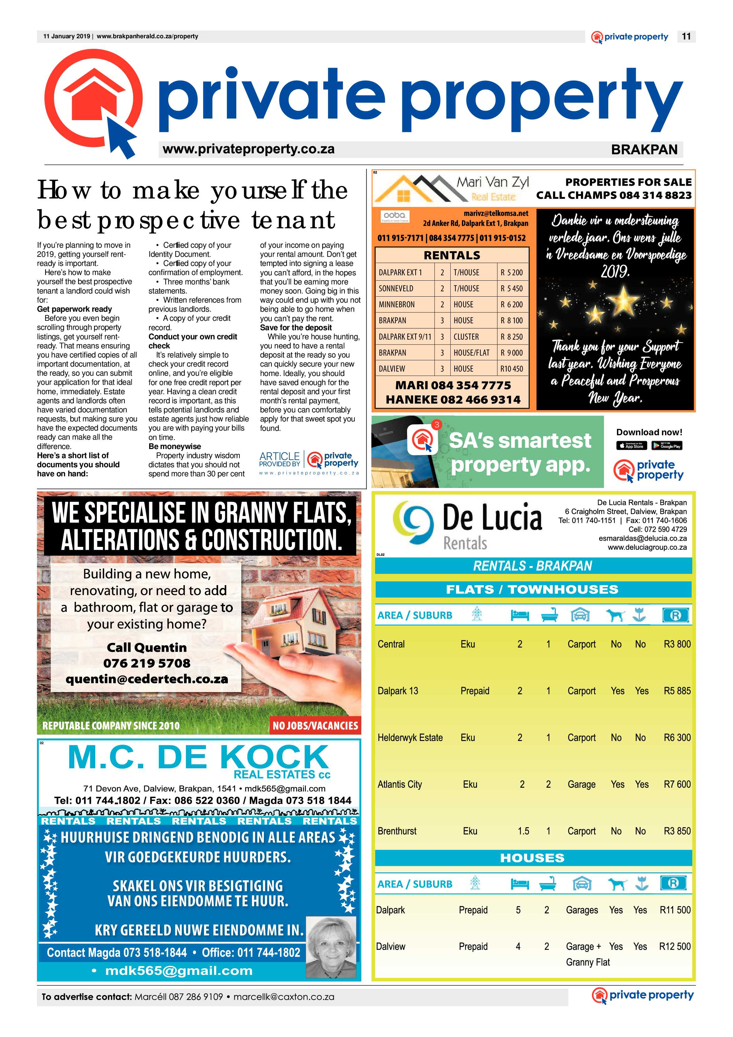 Brakpan Herald 11 January 2019 page 11